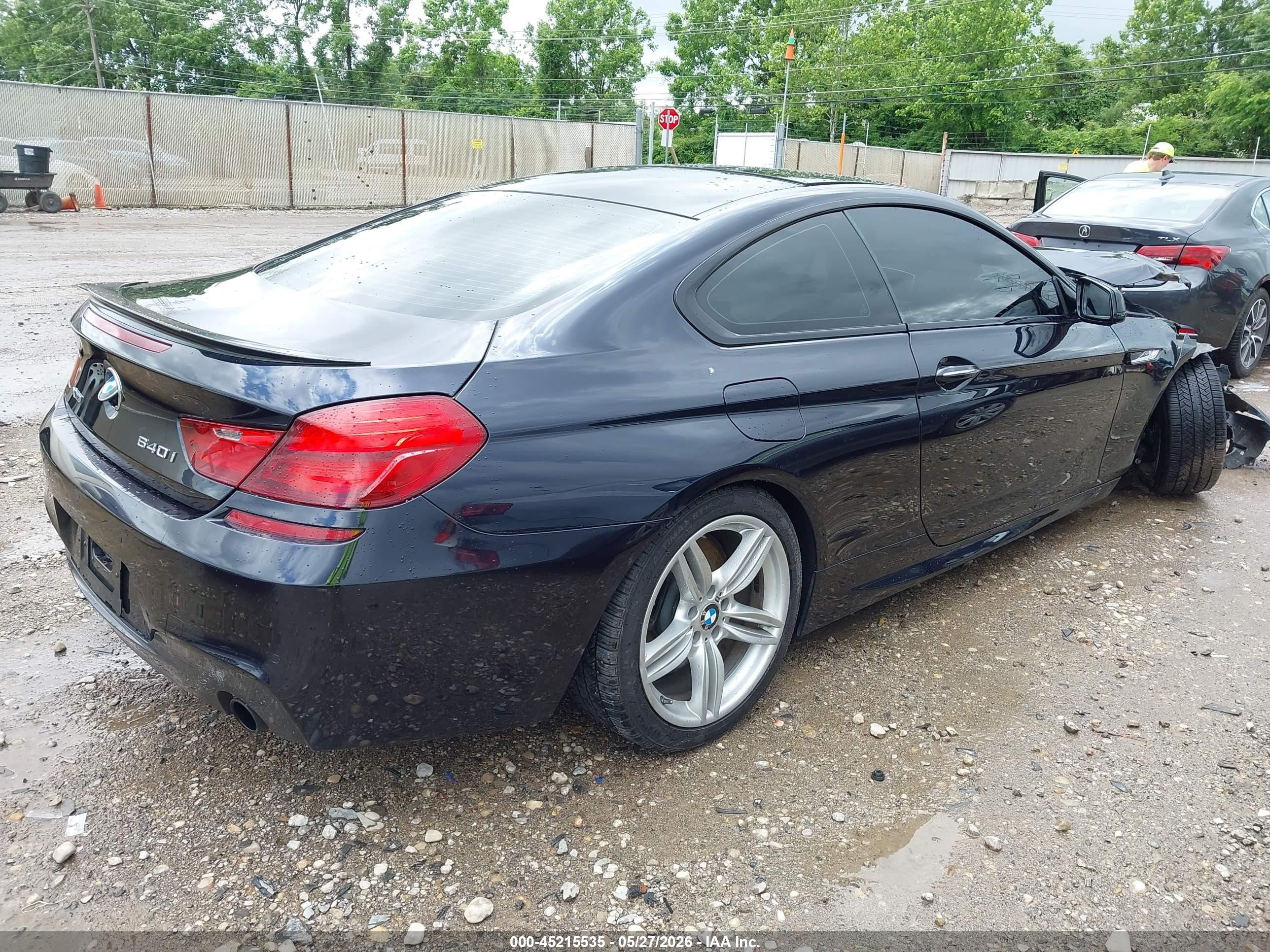 2014 Bmw 640i Xdrive Dark Blue vin: WBALY1C52EDZ73350