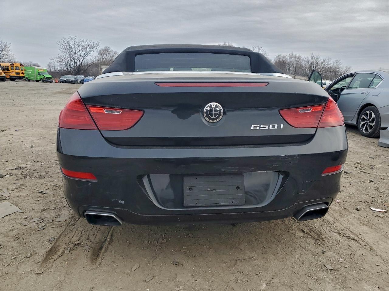 2012 Bmw 650 I Black vin: WBALZ3C50CDL72170