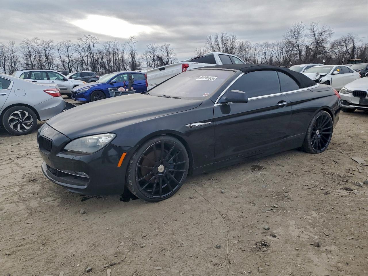 2012 Bmw 650 I Black vin: WBALZ3C50CDL72170