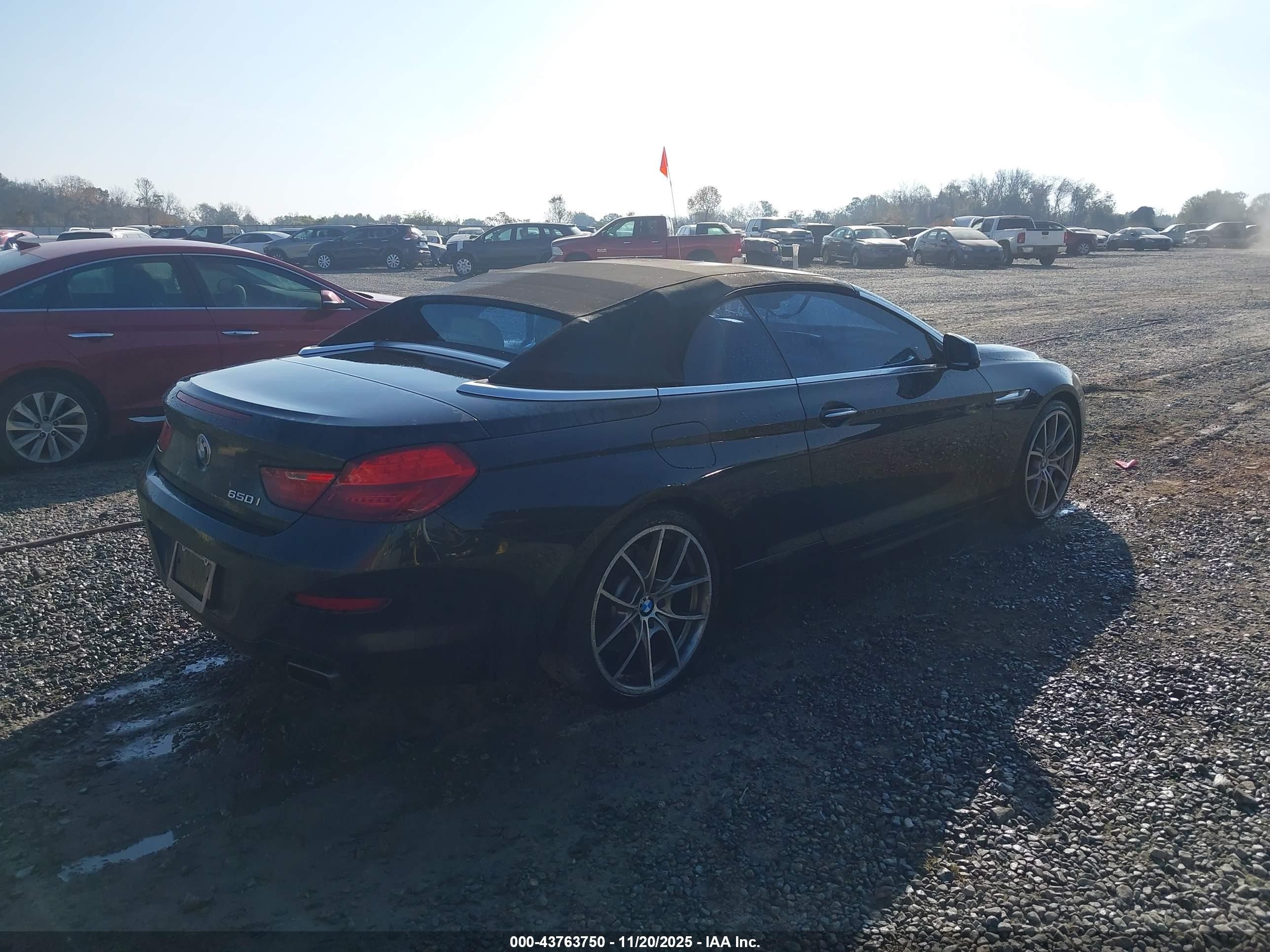 2012 Bmw 650i   Black vin: WBALZ3C51CC397620