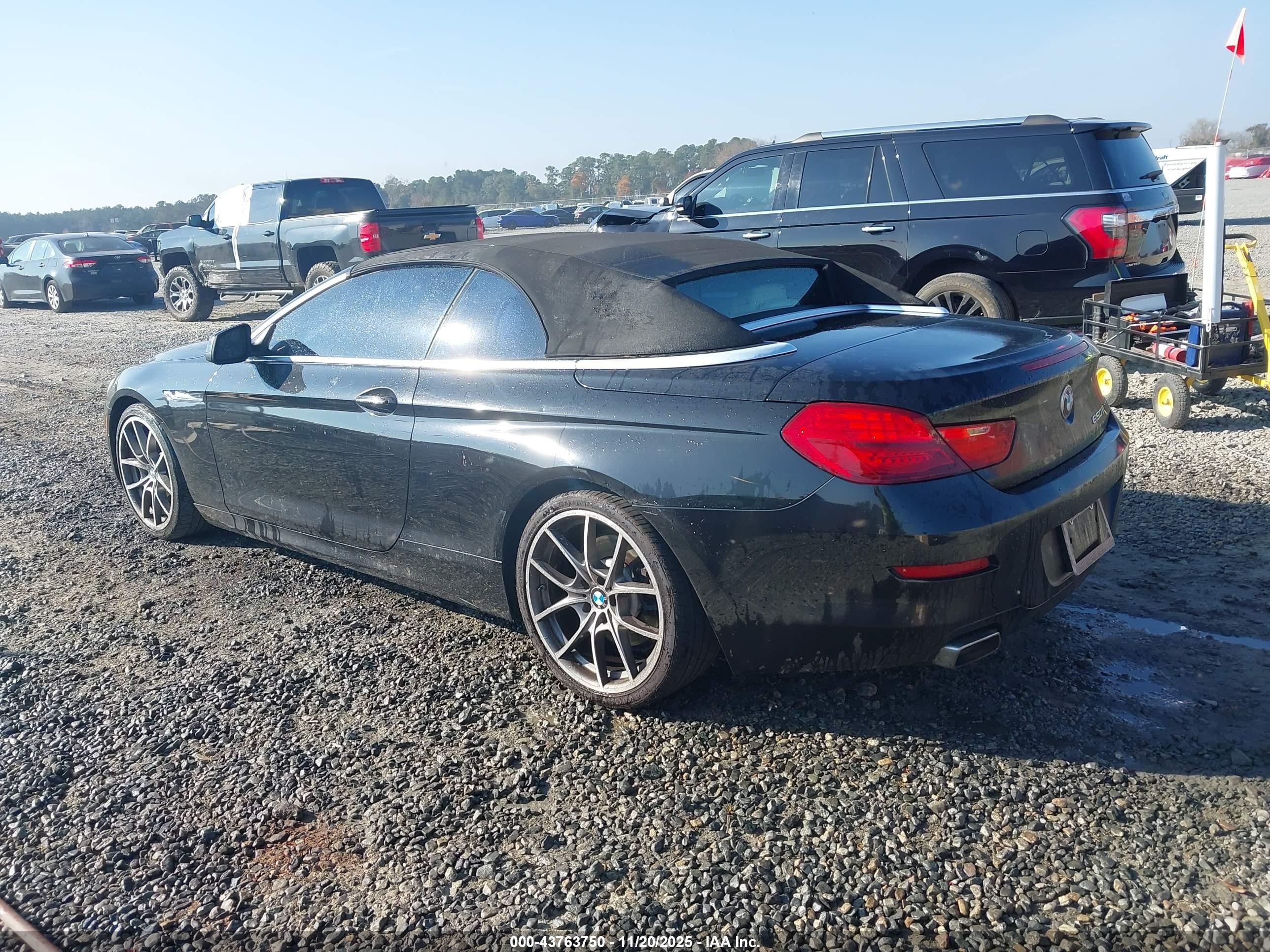 2012 Bmw 650i   Black vin: WBALZ3C51CC397620