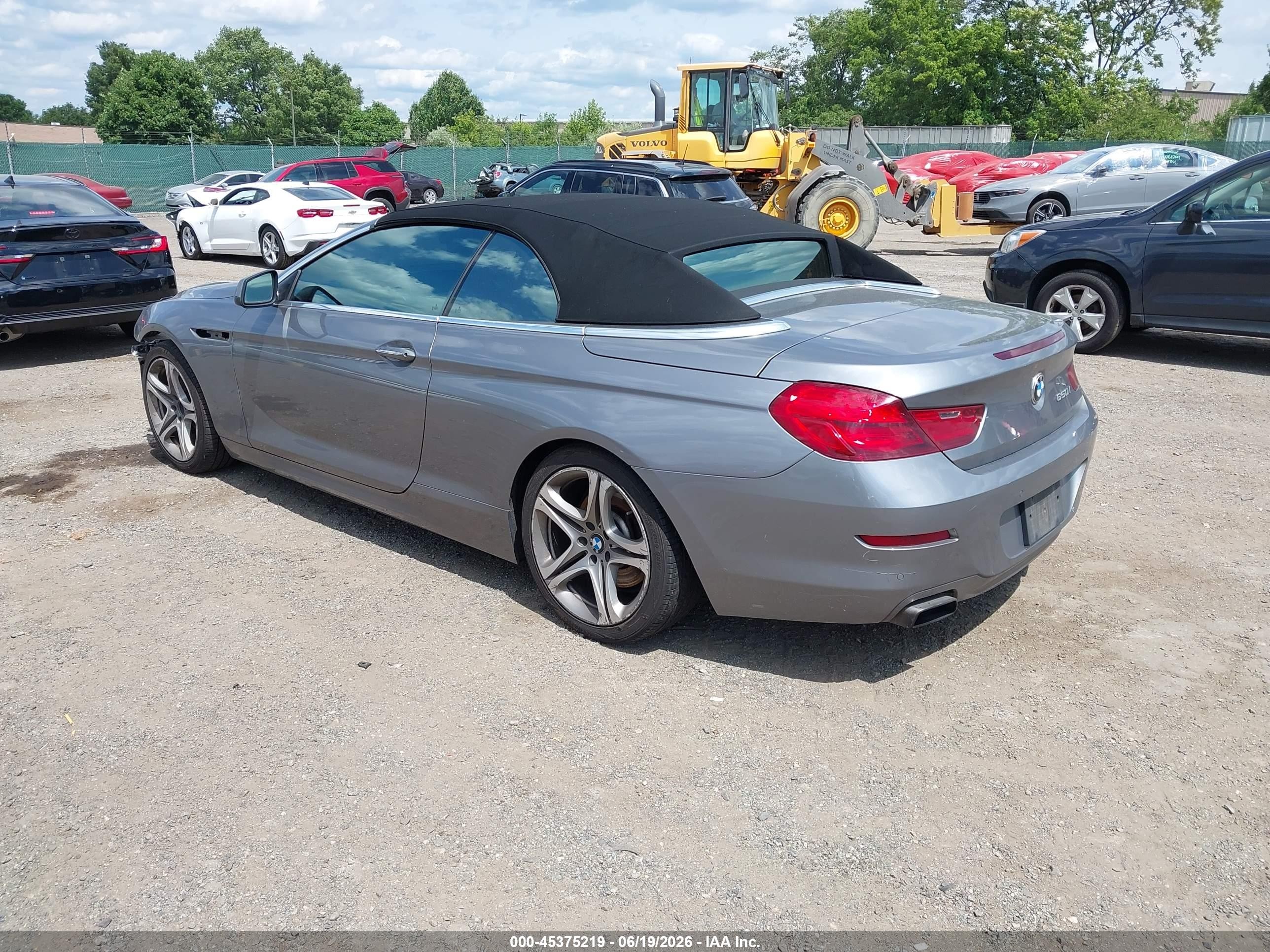 2012 Bmw 650i   Gray vin: WBALZ3C51CDL70475