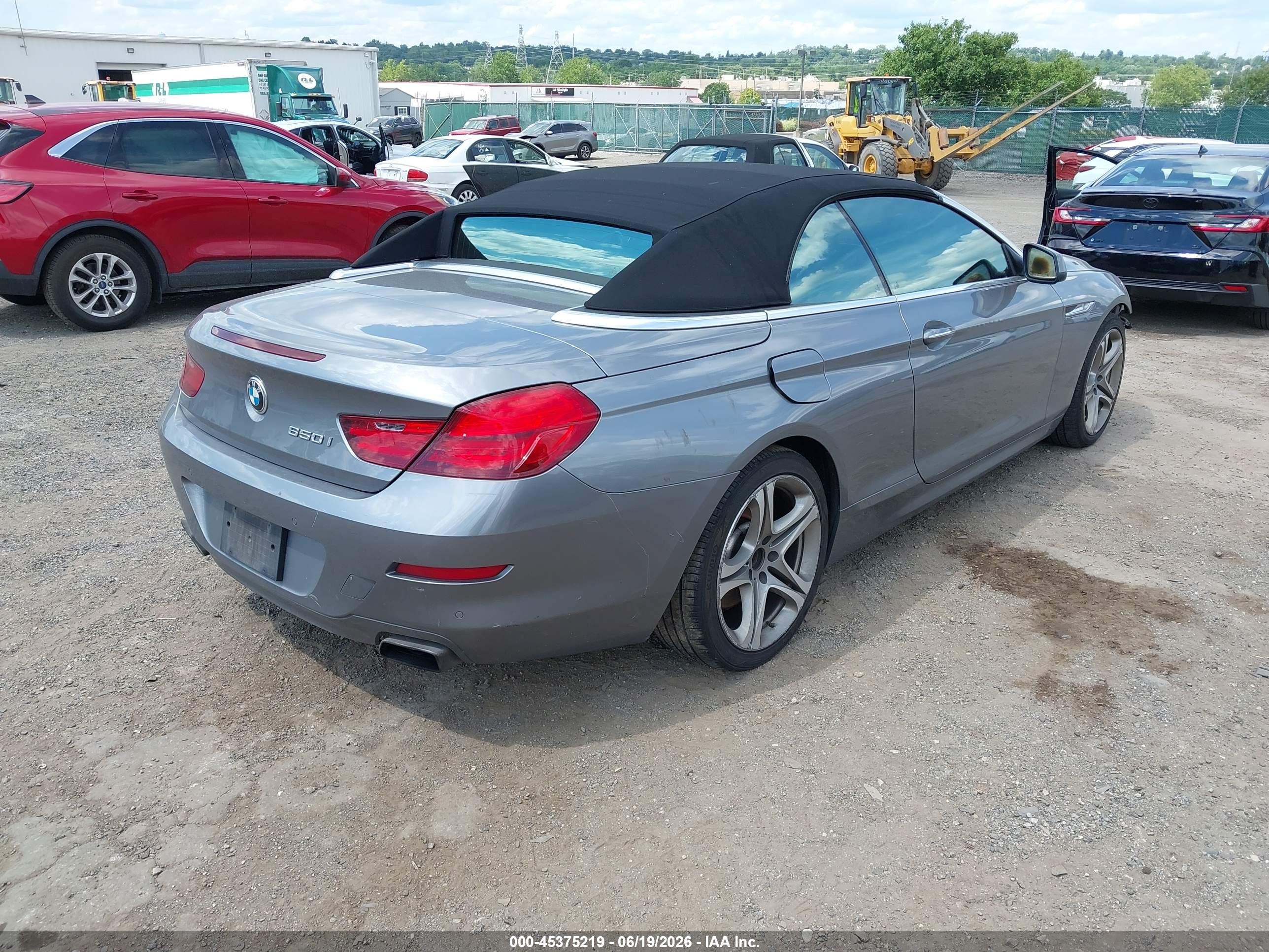 2012 Bmw 650i   Gray vin: WBALZ3C51CDL70475