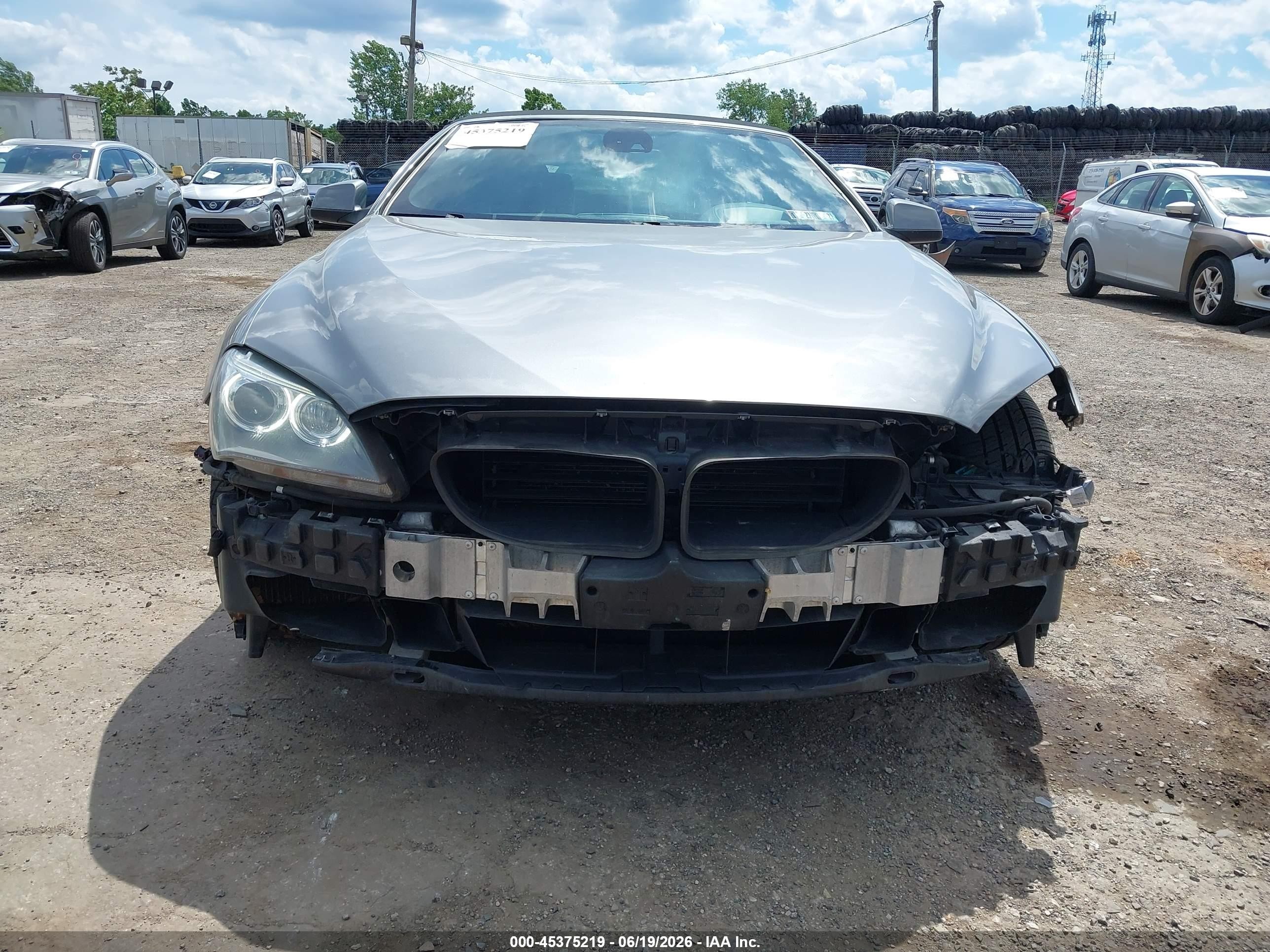 2012 Bmw 650i   Gray vin: WBALZ3C51CDL70475