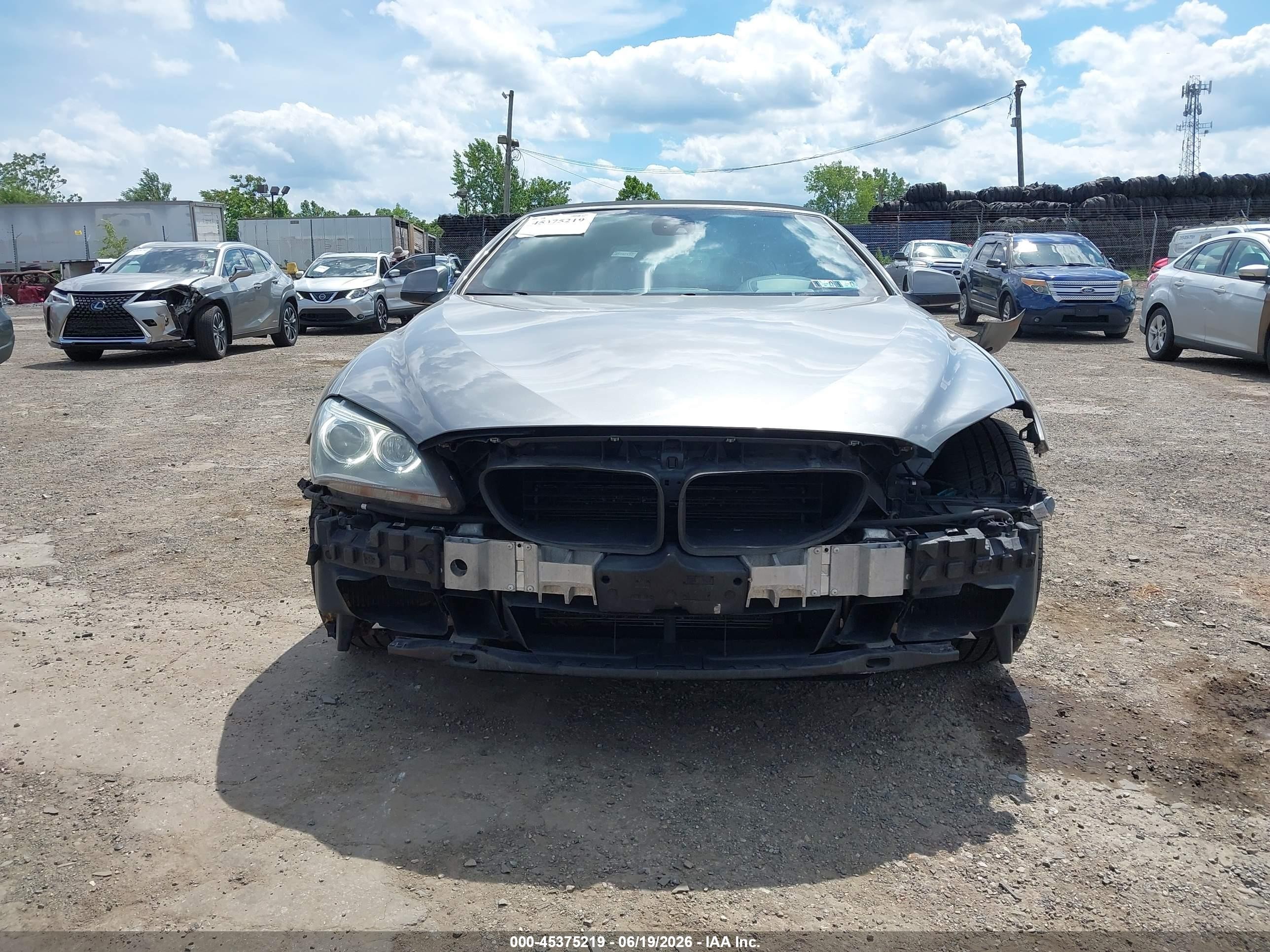 2012 Bmw 650i   Gray vin: WBALZ3C51CDL70475
