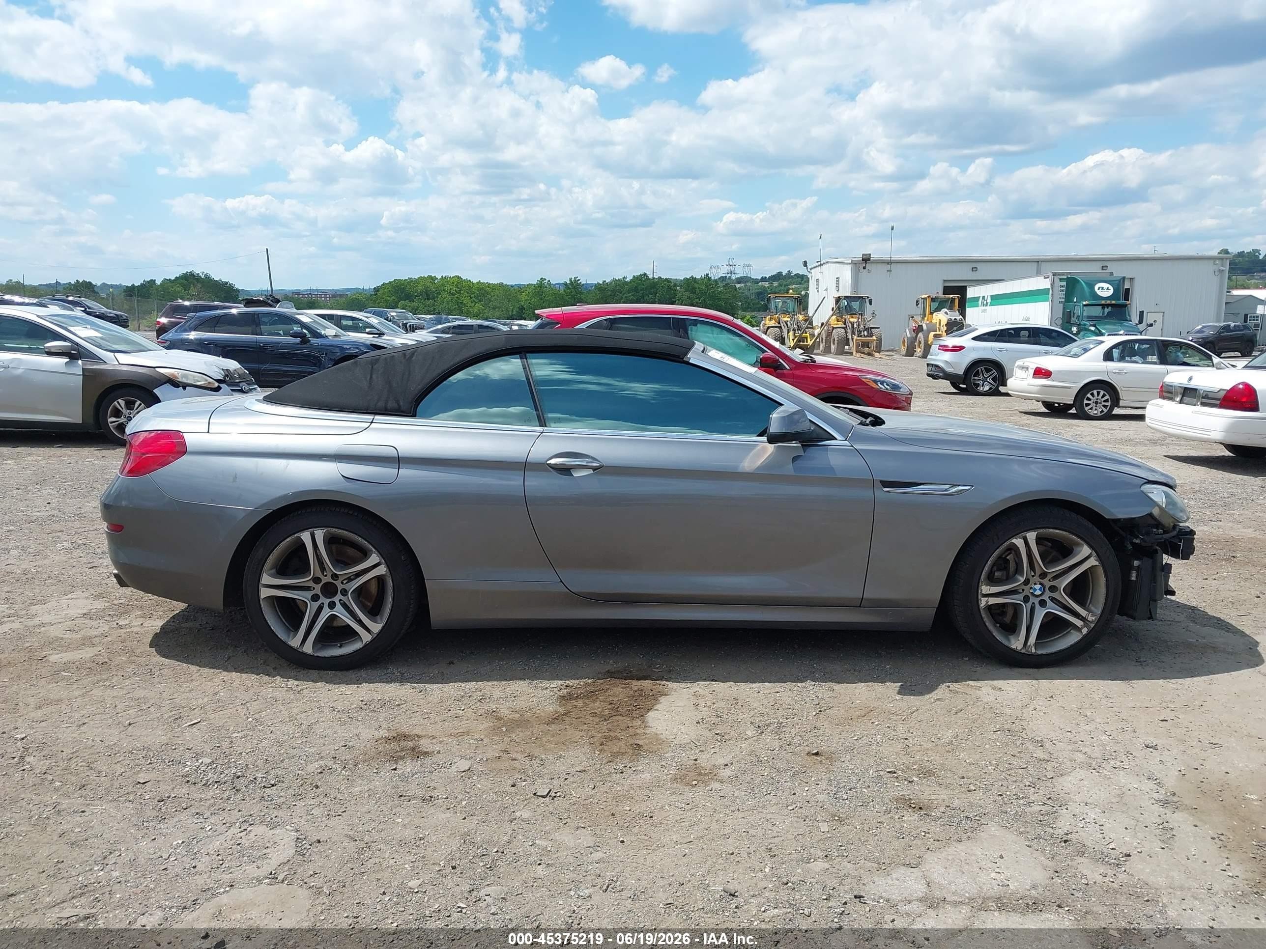 2012 Bmw 650i   Gray vin: WBALZ3C51CDL70475
