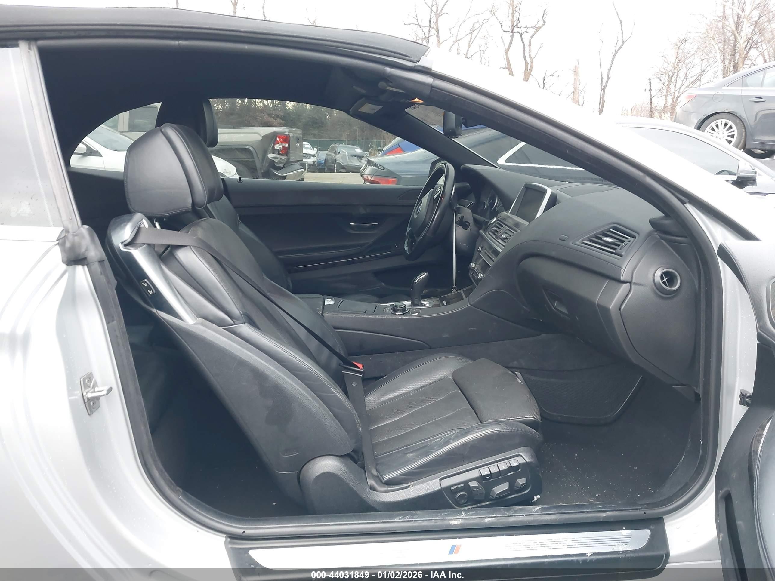 2012 Bmw 650i   Silver vin: WBALZ3C51CDL73358