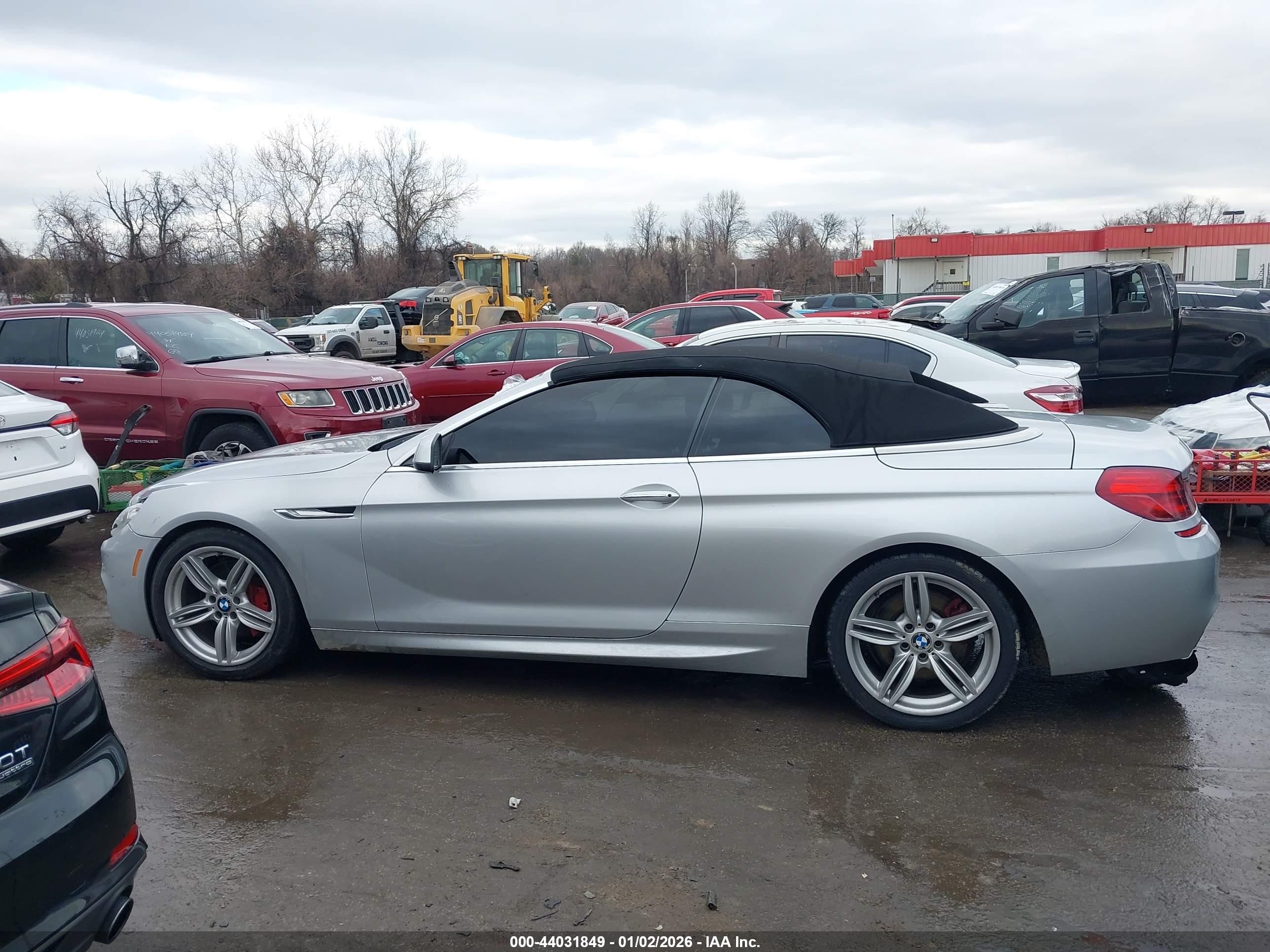 2012 Bmw 650i   Silver vin: WBALZ3C51CDL73358