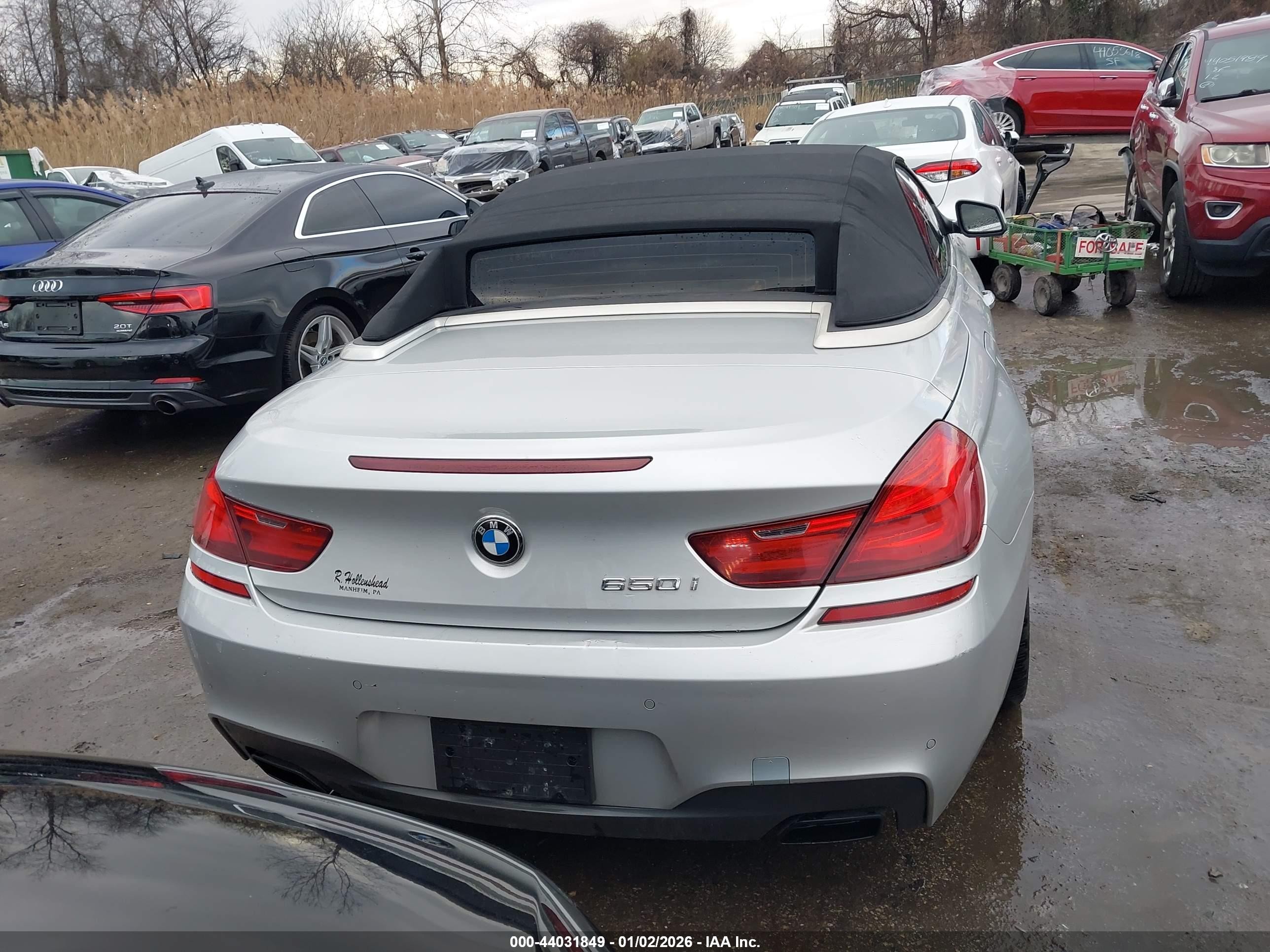 2012 Bmw 650i   Silver vin: WBALZ3C51CDL73358