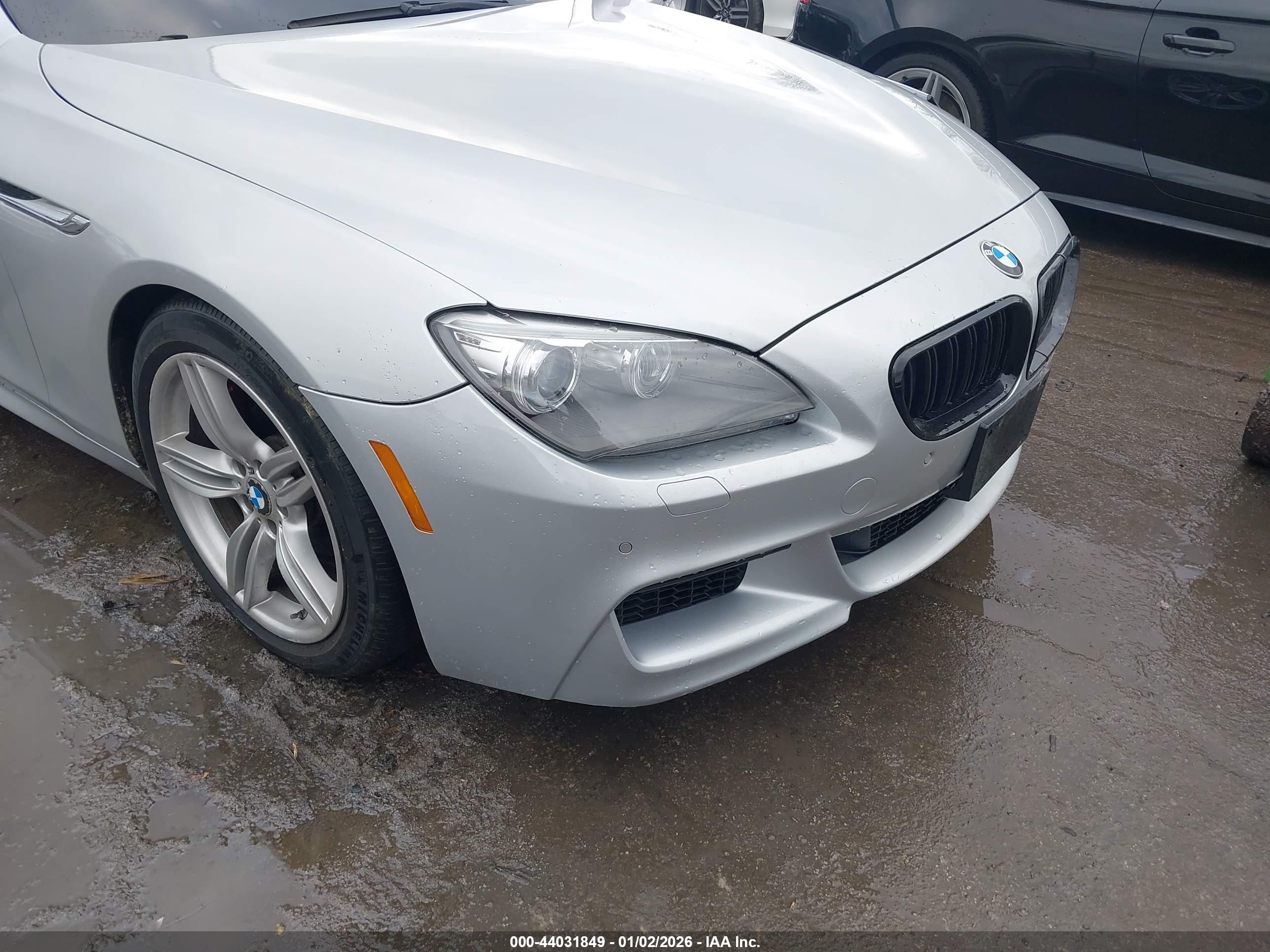 2012 Bmw 650i   Silver vin: WBALZ3C51CDL73358
