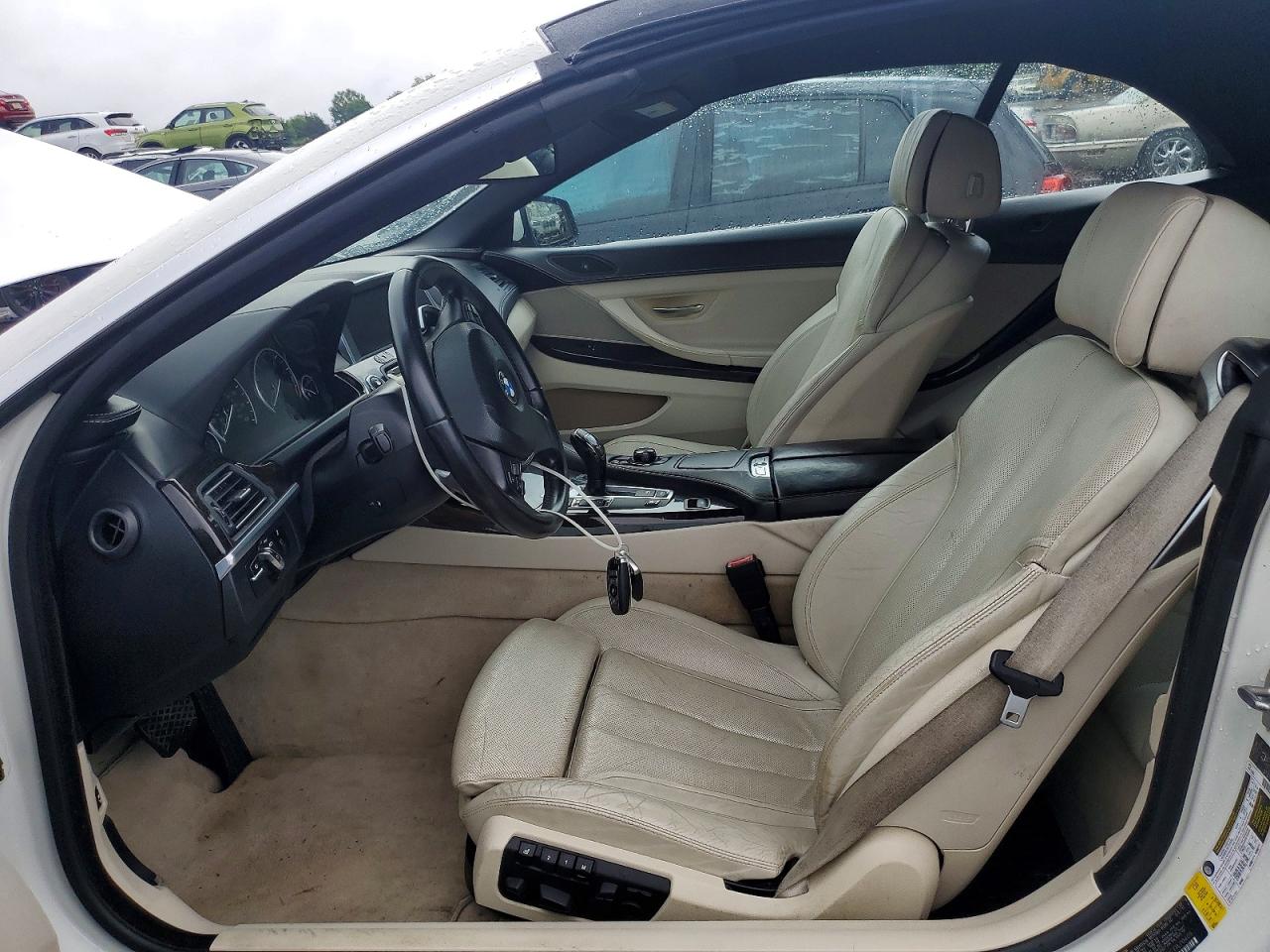 2012 Bmw 650 I White vin: WBALZ3C52CDL70405