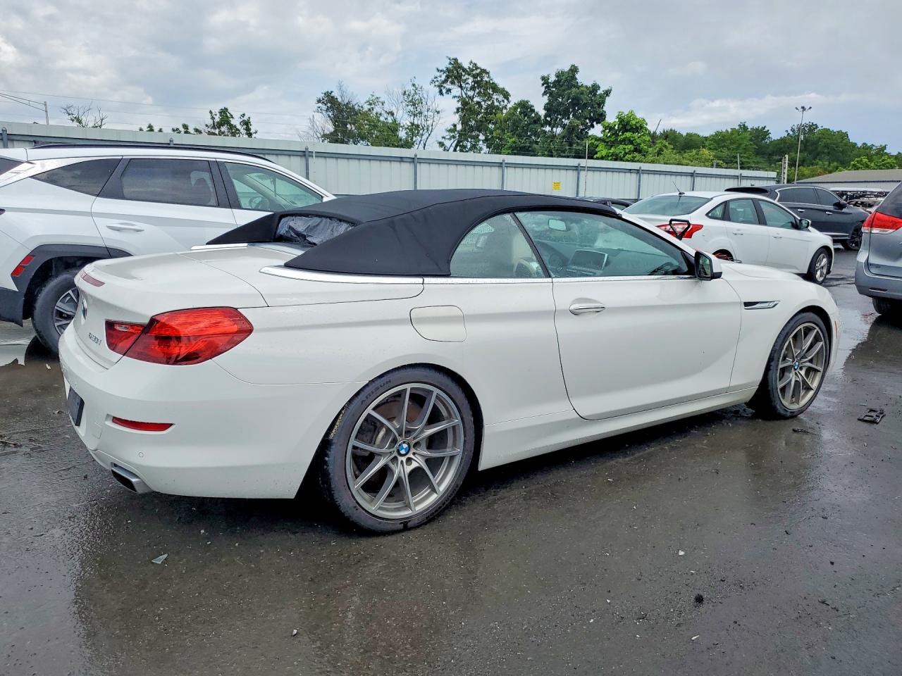 2012 Bmw 650 I White vin: WBALZ3C52CDL70405