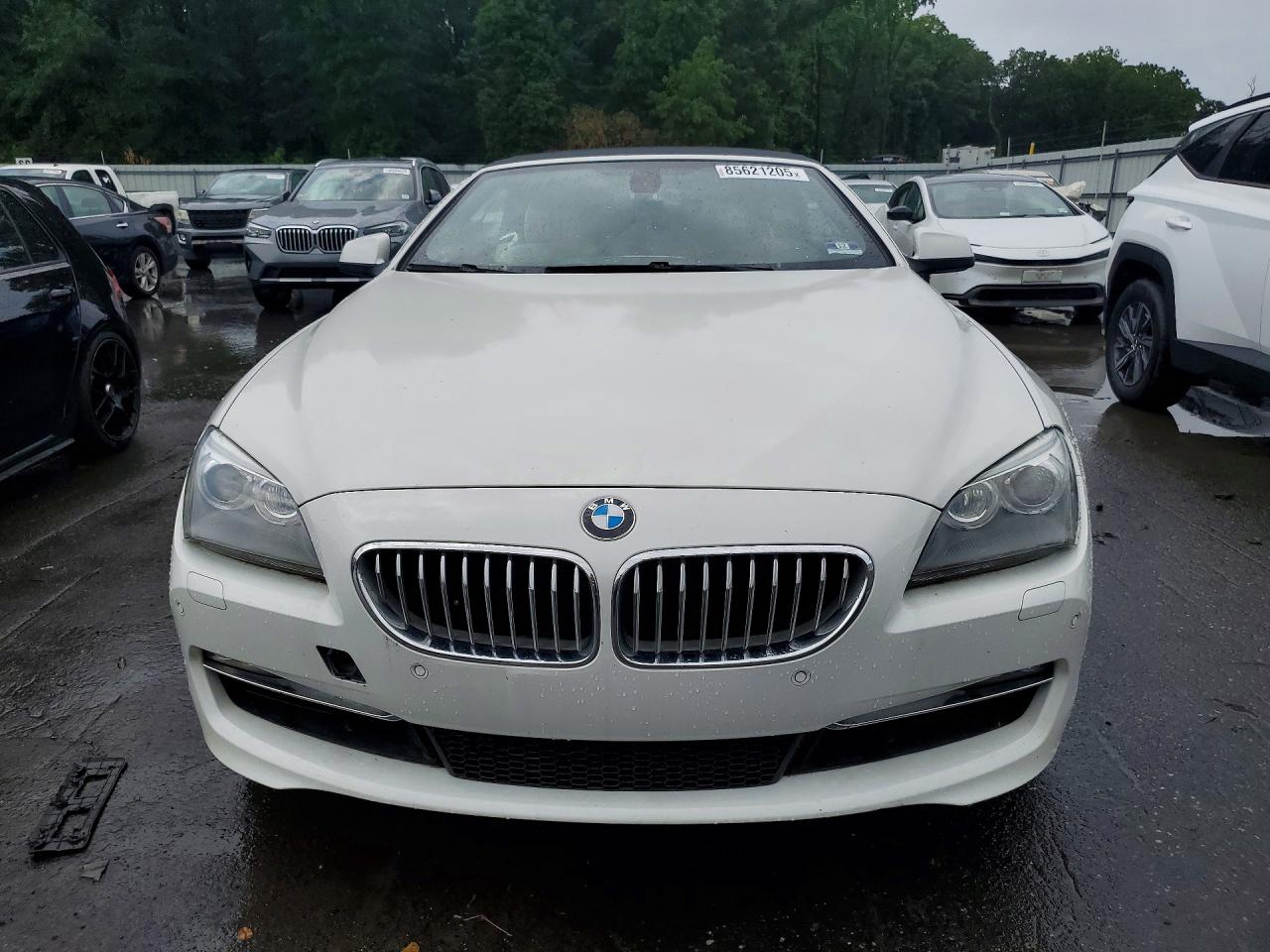 2012 Bmw 650 I White vin: WBALZ3C52CDL70405