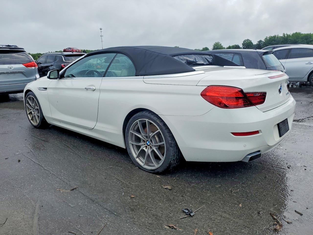 2012 Bmw 650 I White vin: WBALZ3C52CDL70405