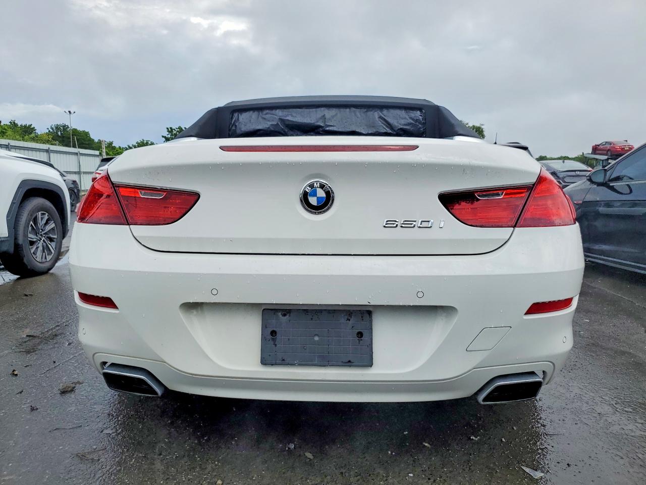 2012 Bmw 650 I White vin: WBALZ3C52CDL70405