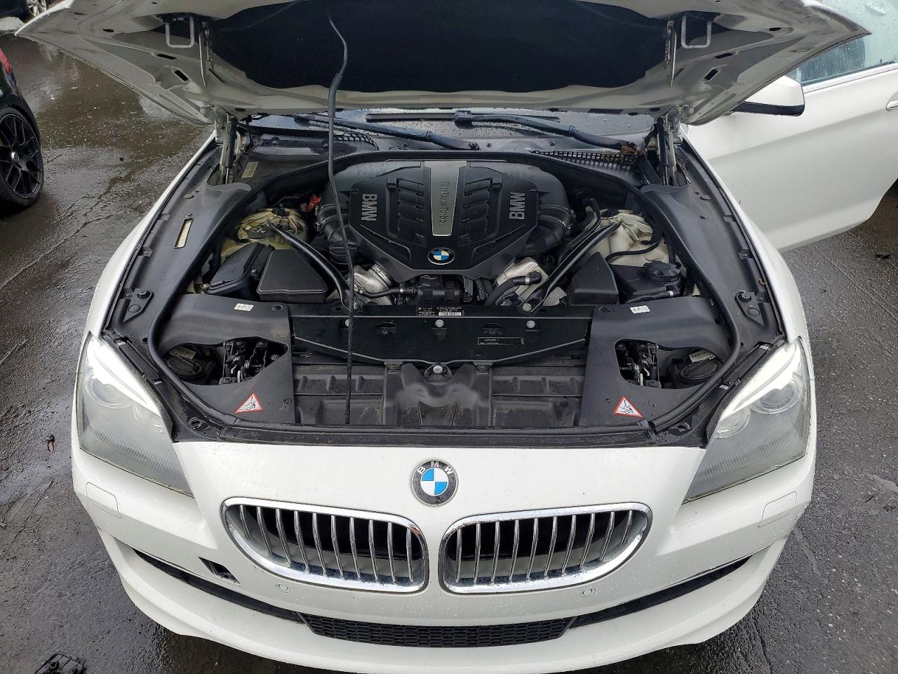 2012 Bmw 650 I White vin: WBALZ3C52CDL70405