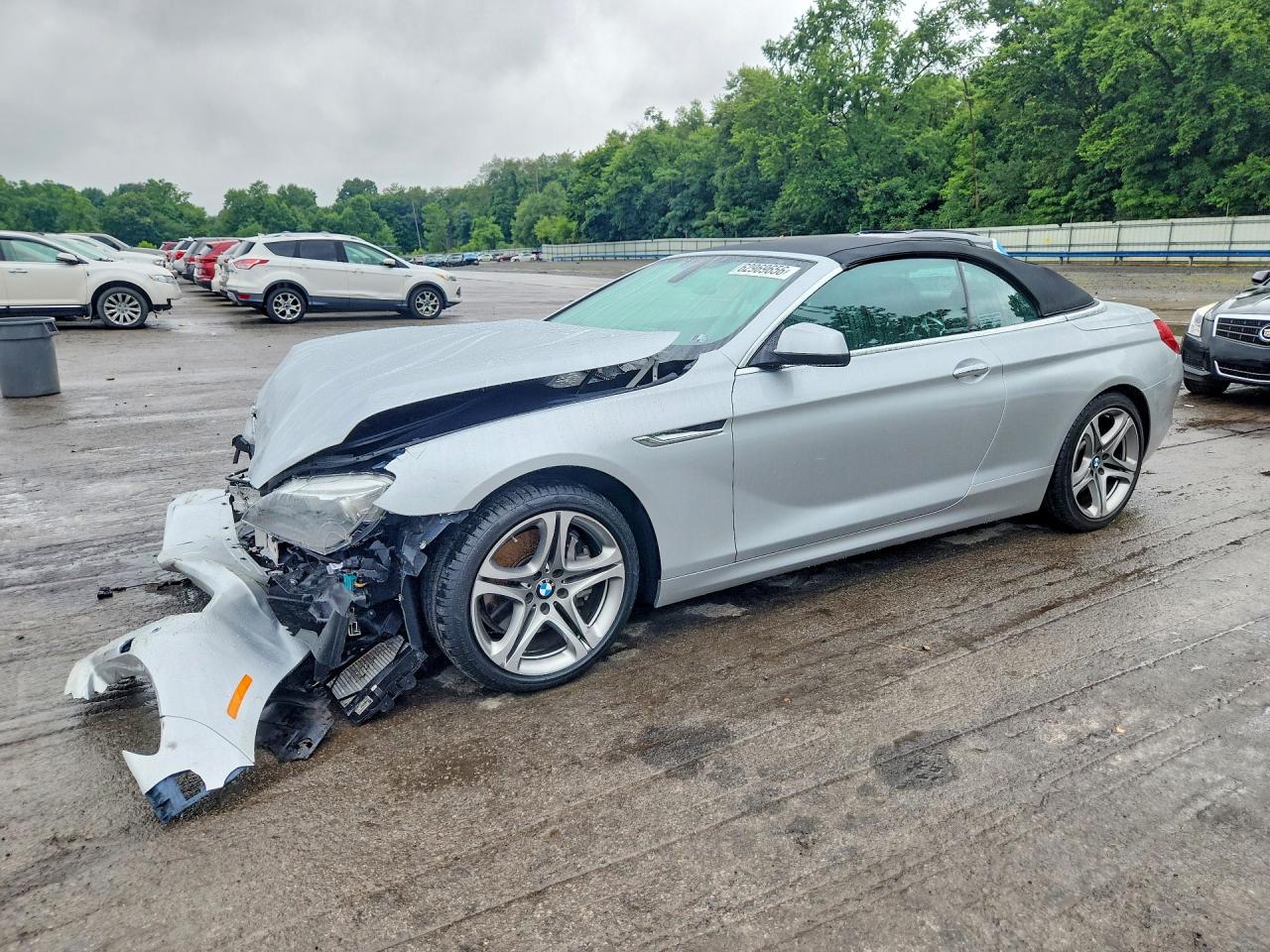 2012 Bmw 650 I Серебряный vin: WBALZ3C52CDL71991