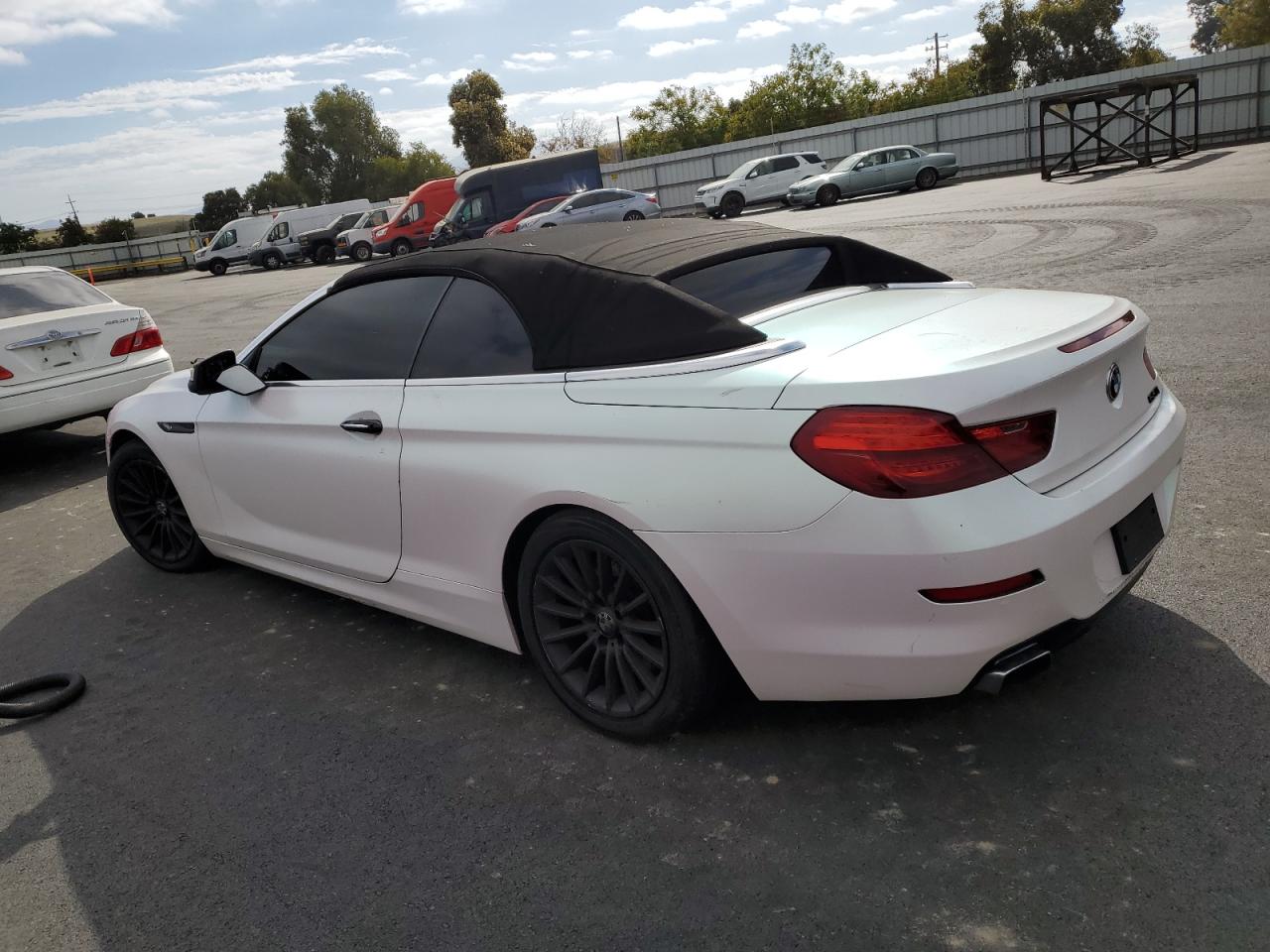 2012 Bmw 650 I White vin: WBALZ3C52CDL72512