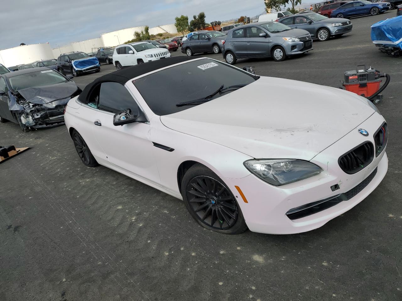 2012 Bmw 650 I White vin: WBALZ3C52CDL72512