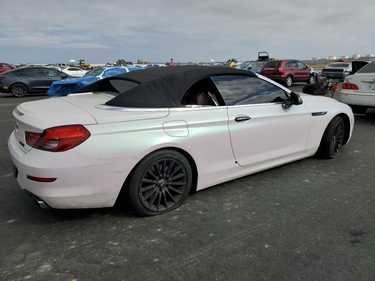 2012 Bmw 650 I White vin: WBALZ3C52CDL72512