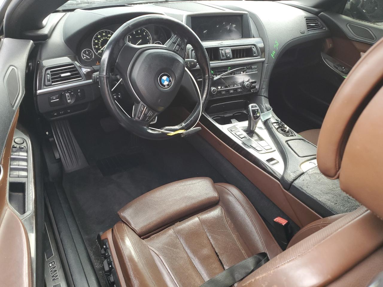 2012 Bmw 650 I White vin: WBALZ3C52CDL72512