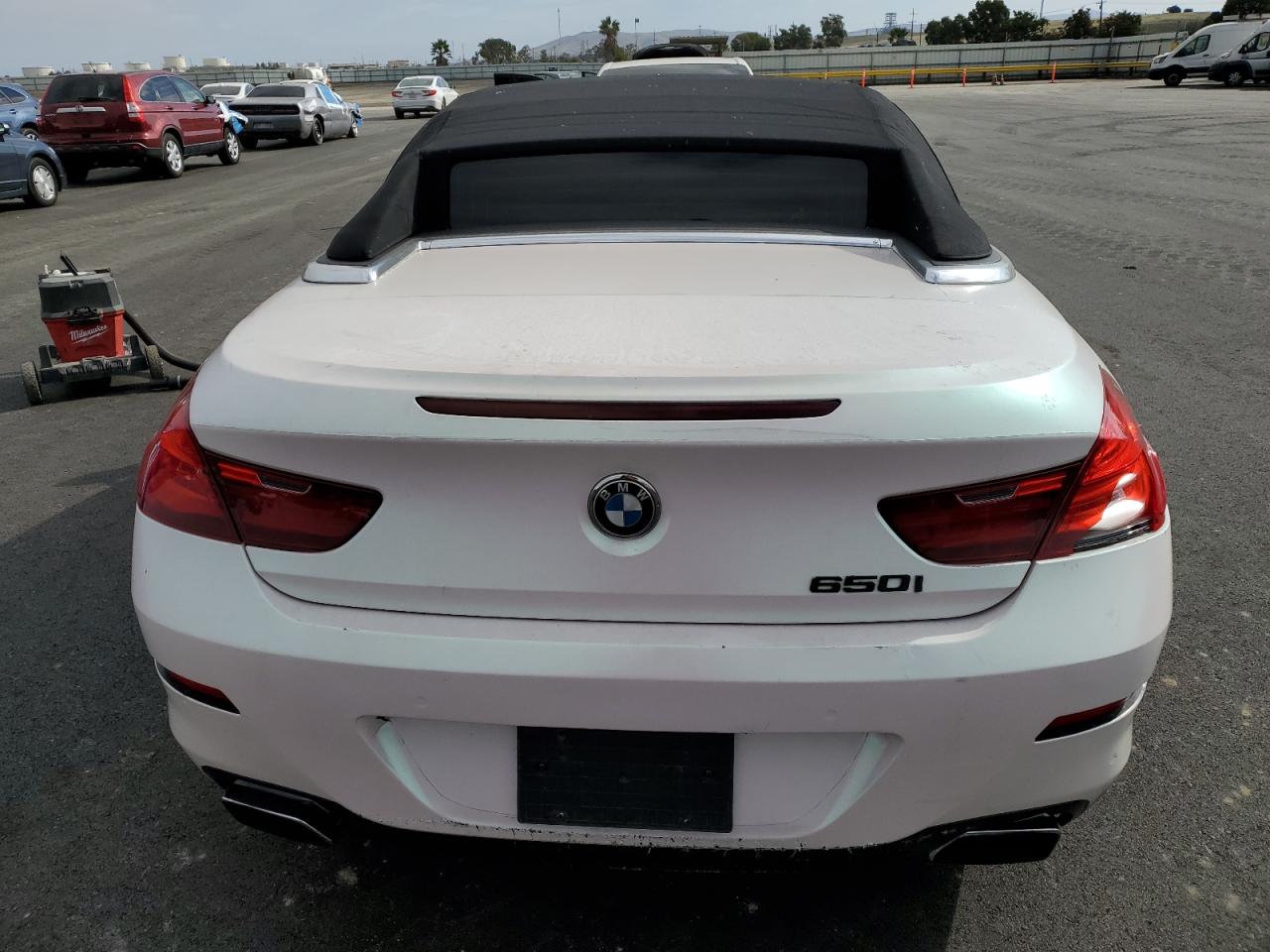 2012 Bmw 650 I White vin: WBALZ3C52CDL72512