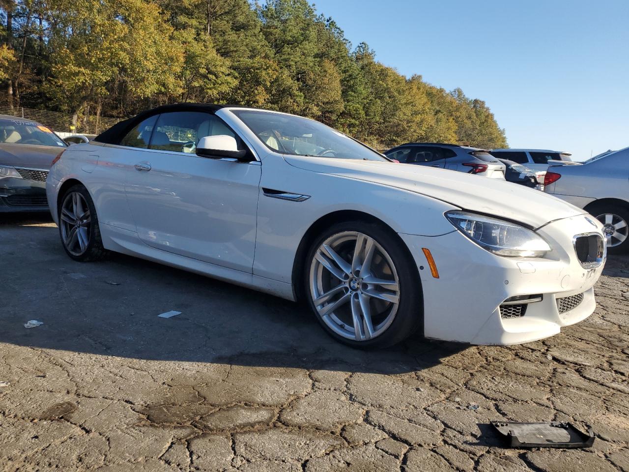 2012 Bmw 650 I Белый vin: WBALZ3C52CDL73191