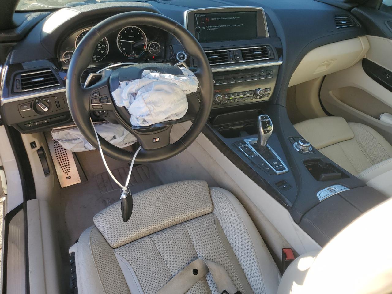 2012 Bmw 650 I Белый vin: WBALZ3C52CDL73191