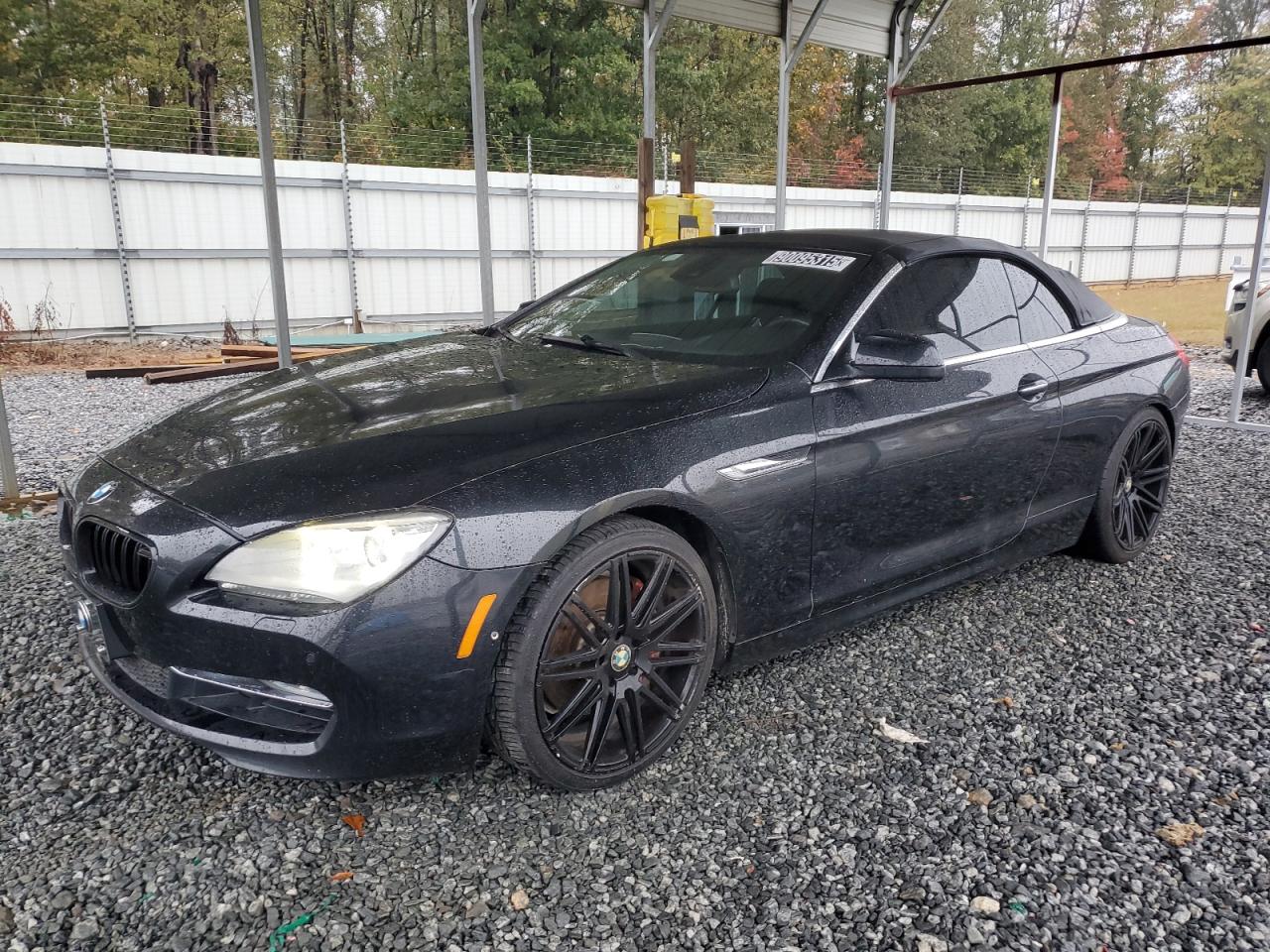 2012 Bmw 650 I Black vin: WBALZ3C53CC397375