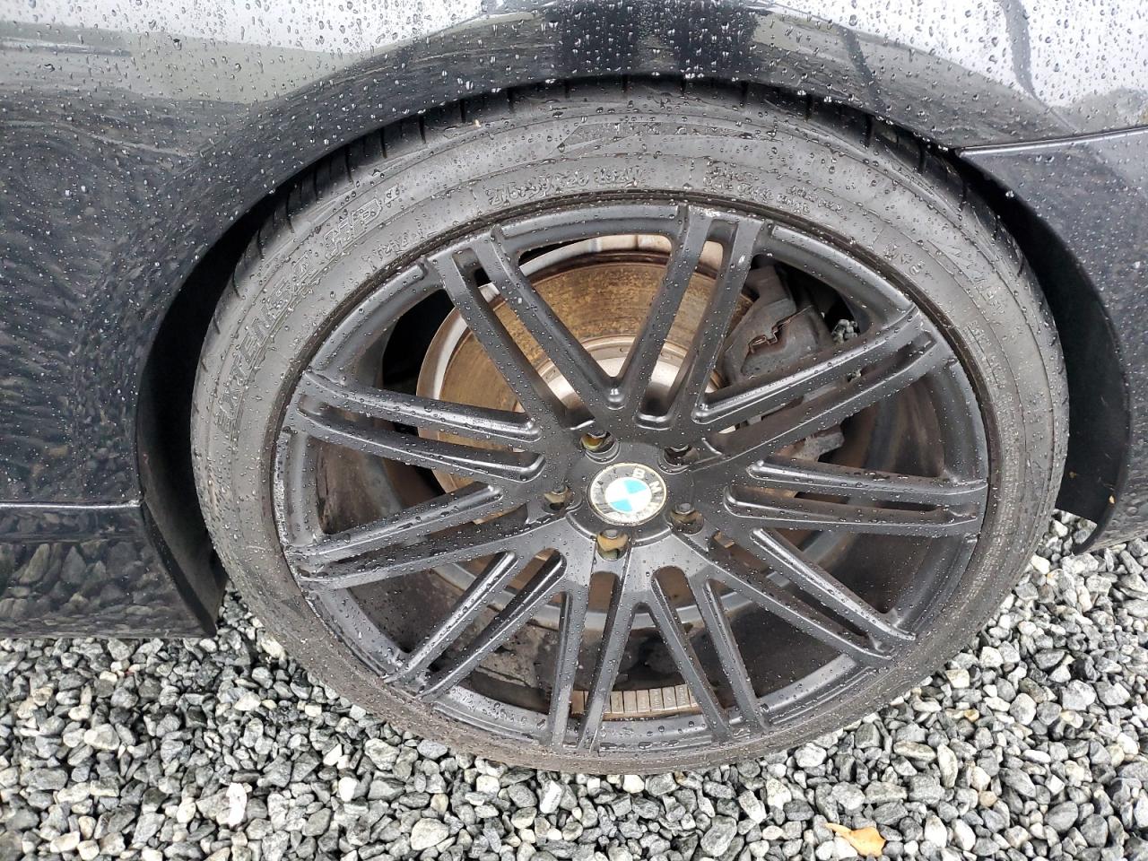 2012 Bmw 650 I Black vin: WBALZ3C53CC397375 Damage: Left Rear Wheel, Curb Rash, 1 To 2 Inches