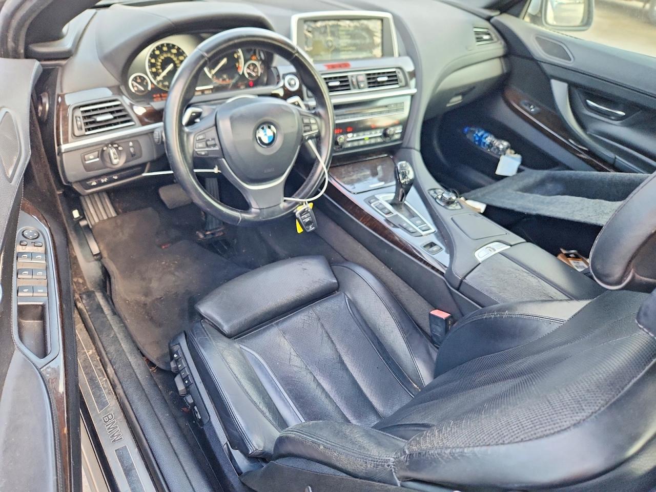 2012 Bmw 650 I Silver vin: WBALZ3C54CDL71118
