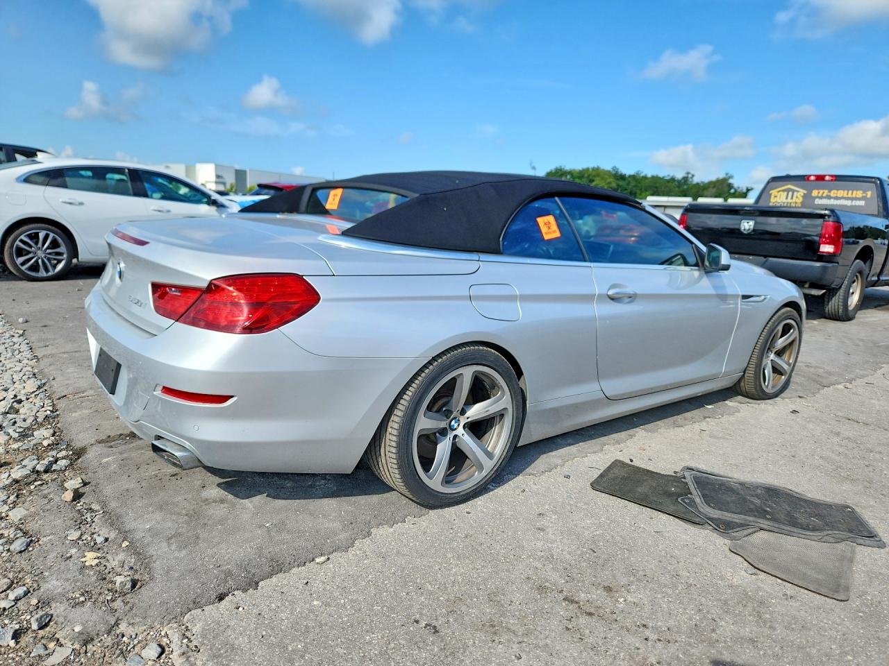 2012 Bmw 650 I Silver vin: WBALZ3C54CDL71118