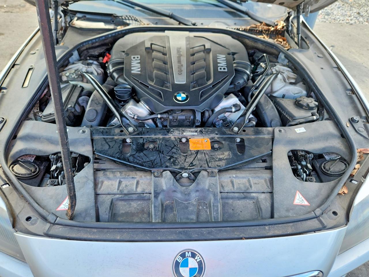 2012 Bmw 650 I Silver vin: WBALZ3C54CDL71118