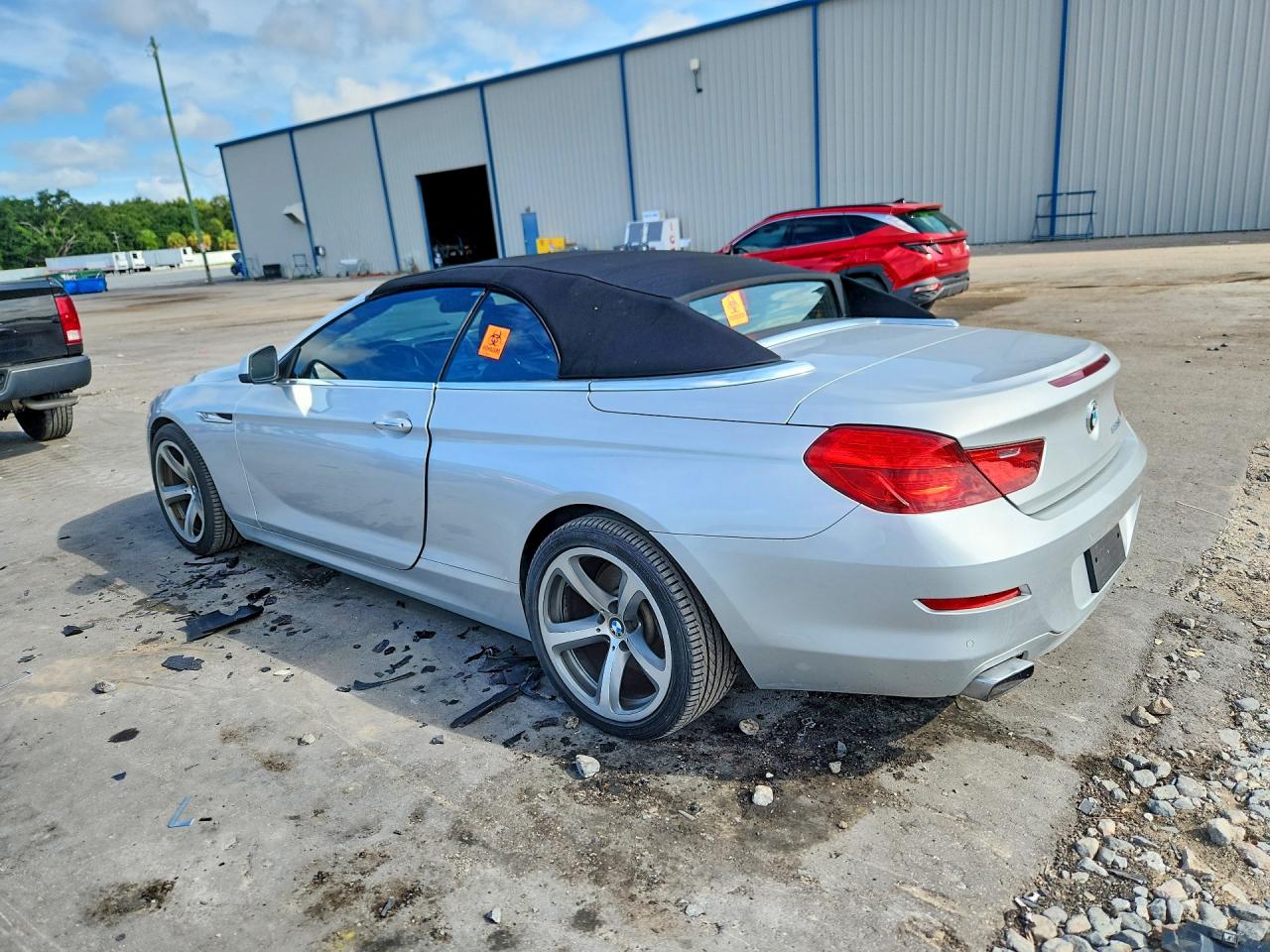 2012 Bmw 650 I Silver vin: WBALZ3C54CDL71118