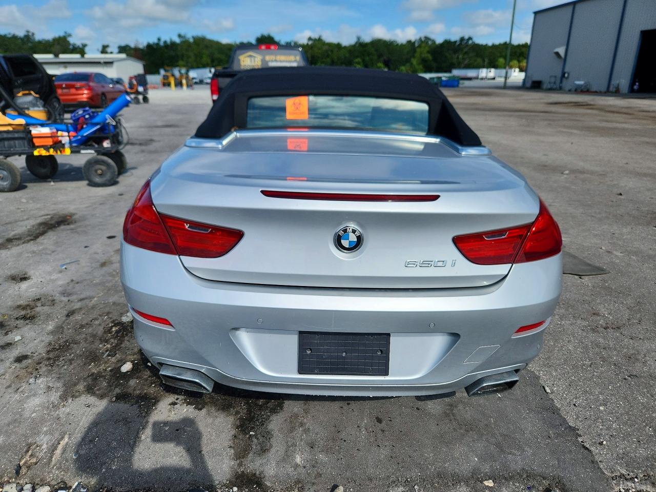 2012 Bmw 650 I Silver vin: WBALZ3C54CDL71118