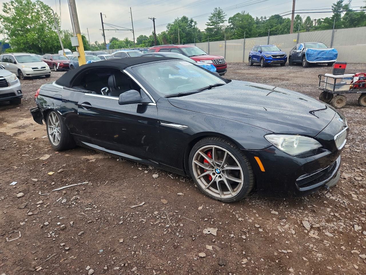 2012 Bmw 650 I Black vin: WBALZ3C54CDL72916