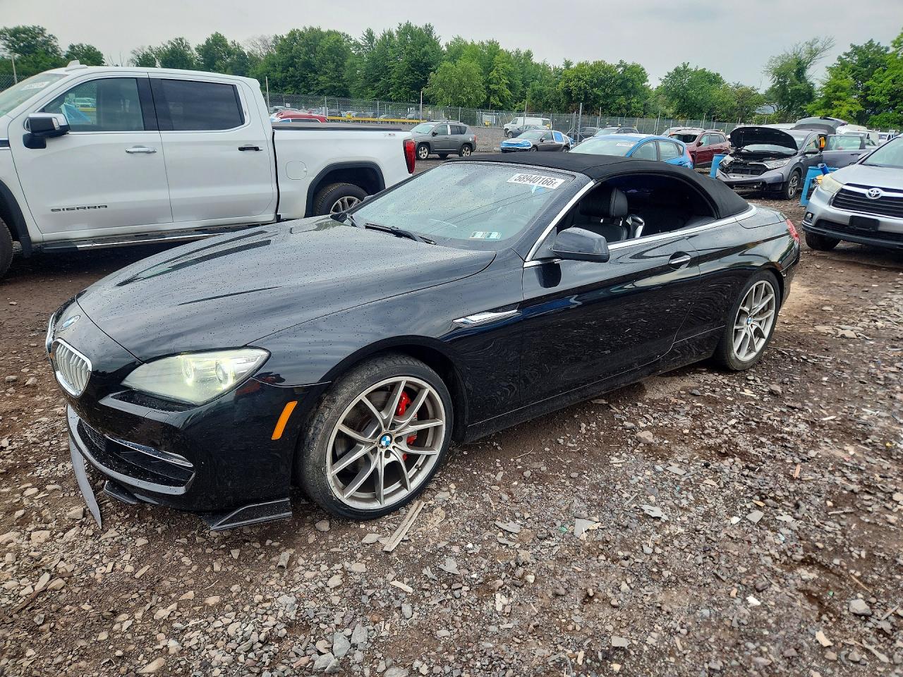 2012 Bmw 650 I Black vin: WBALZ3C54CDL72916