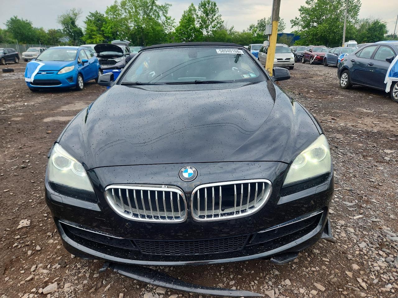 2012 Bmw 650 I Black vin: WBALZ3C54CDL72916