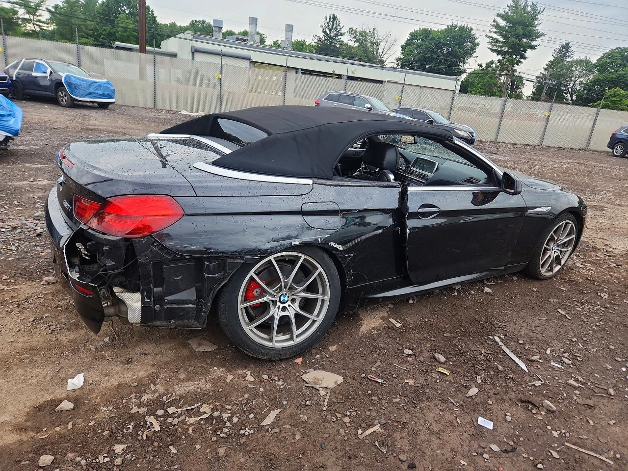 2012 Bmw 650 I Black vin: WBALZ3C54CDL72916