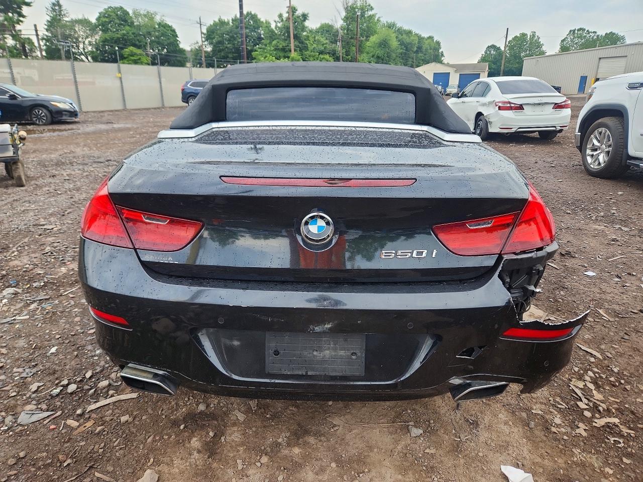 2012 Bmw 650 I Black vin: WBALZ3C54CDL72916