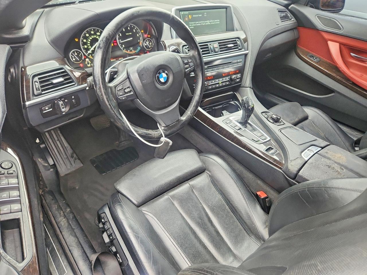 2012 Bmw 650 I Black vin: WBALZ3C54CDL72916