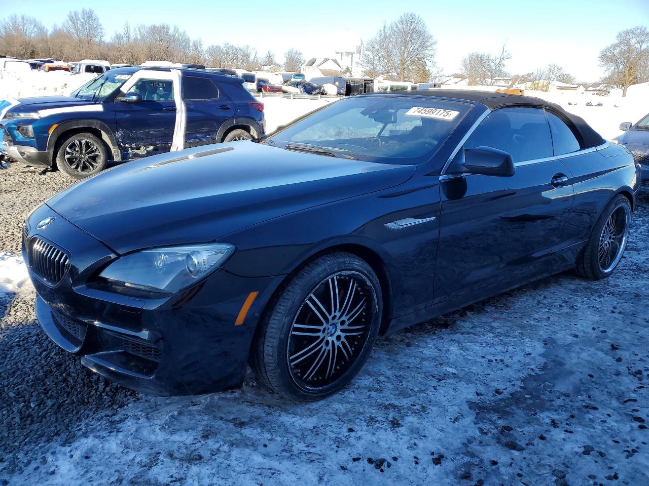 2012 Bmw 650 I Black vin: WBALZ3C56CDL71136