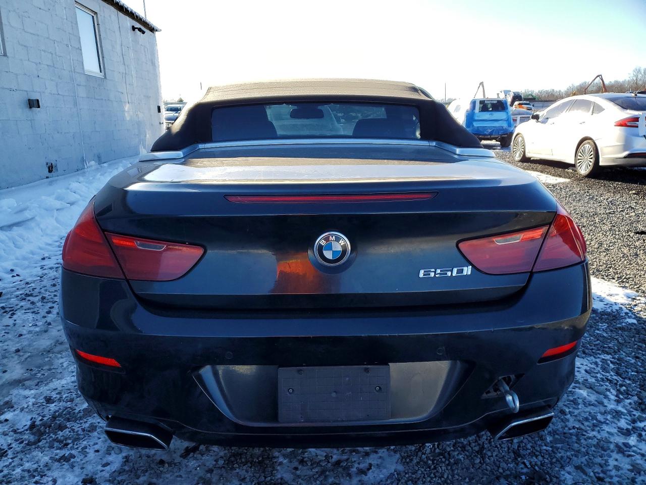 2012 Bmw 650 I Black vin: WBALZ3C56CDL71136