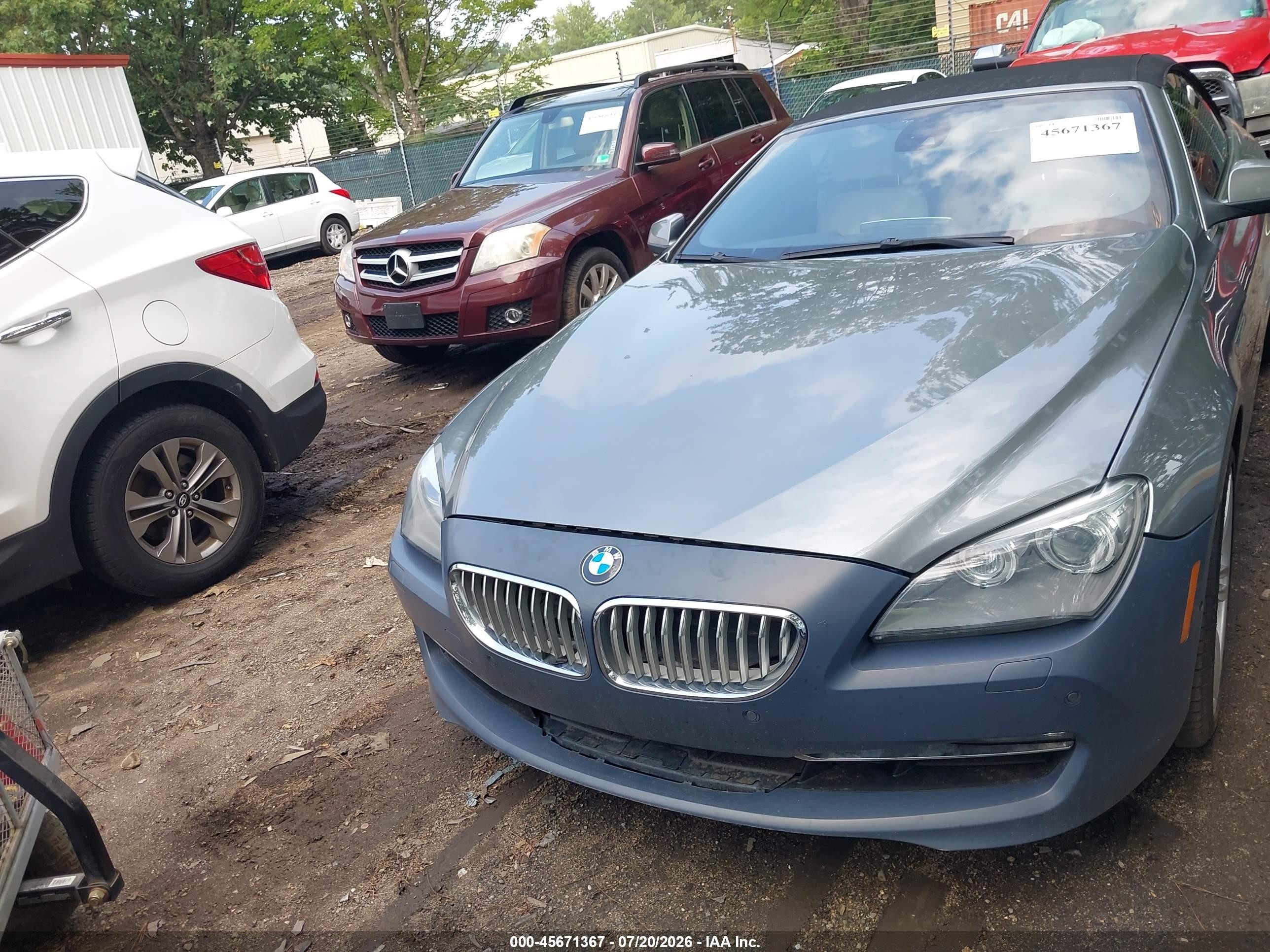 2012 Bmw 650i   Gray vin: WBALZ3C56CDL71752