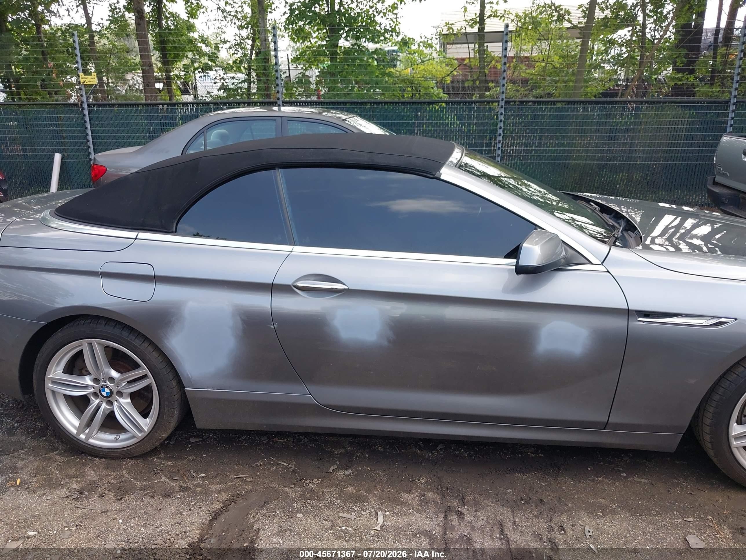 2012 Bmw 650i   Gray vin: WBALZ3C56CDL71752