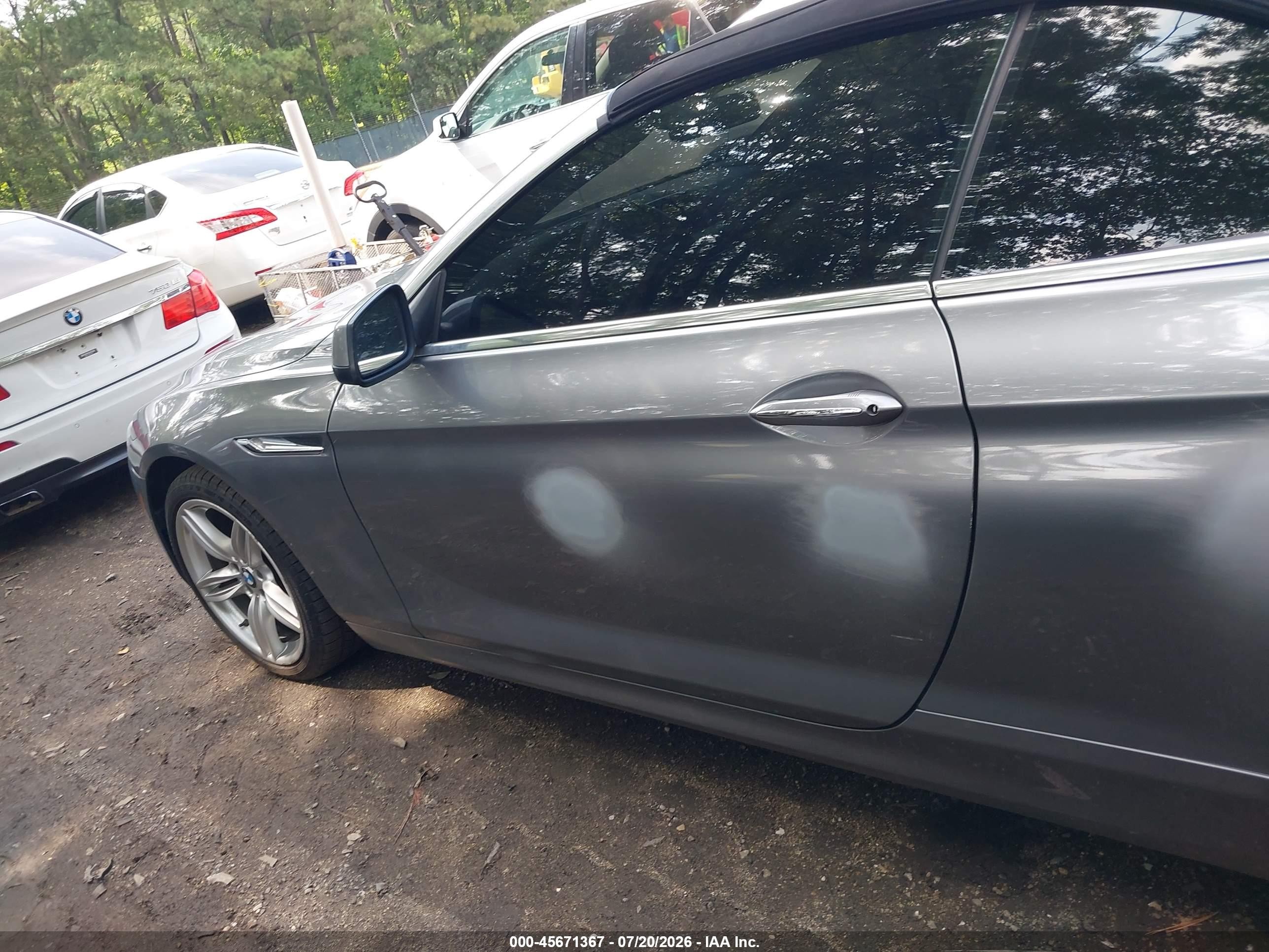 2012 Bmw 650i   Gray vin: WBALZ3C56CDL71752