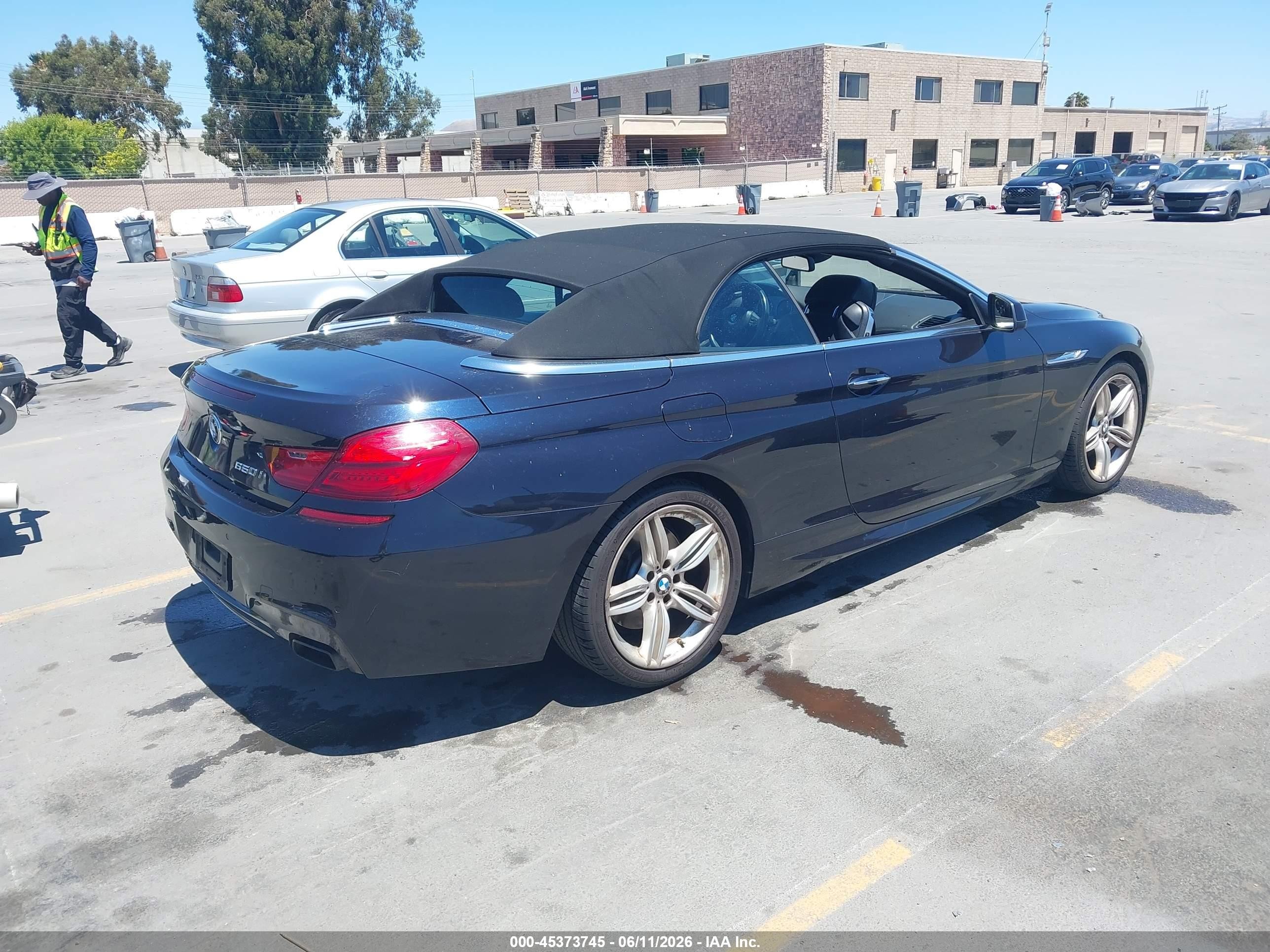 2012 Bmw 650i   Синий vin: WBALZ3C57CC397878