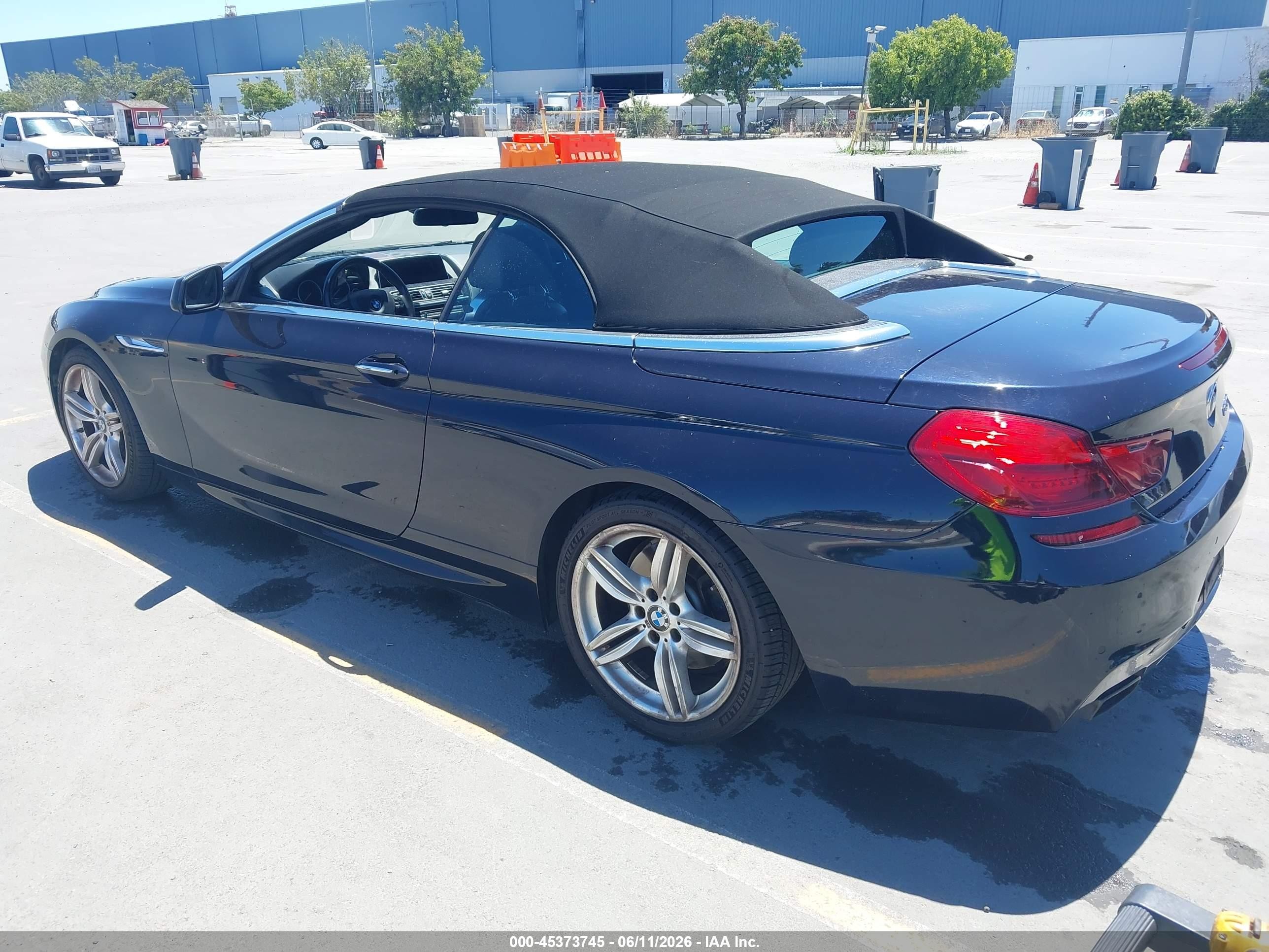 2012 Bmw 650i   Синий vin: WBALZ3C57CC397878