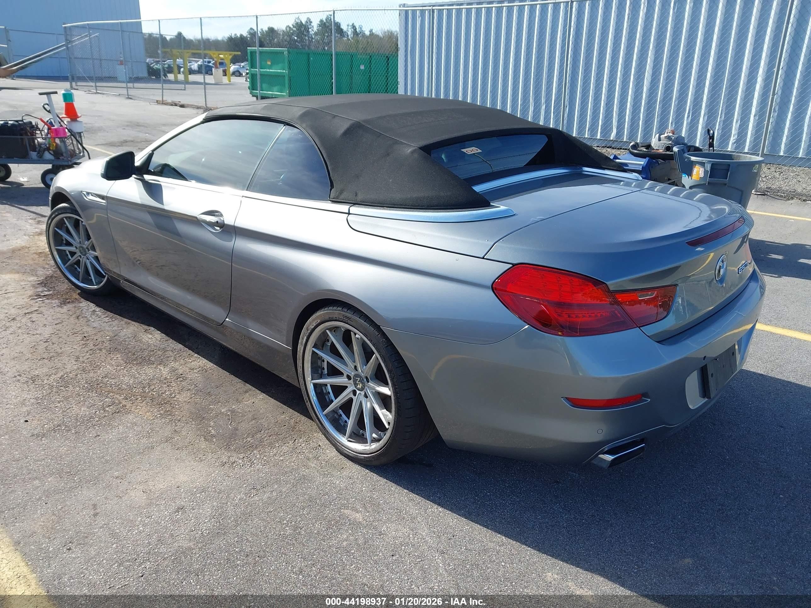 2012 Bmw 650i   Gray vin: WBALZ3C57CDL70108