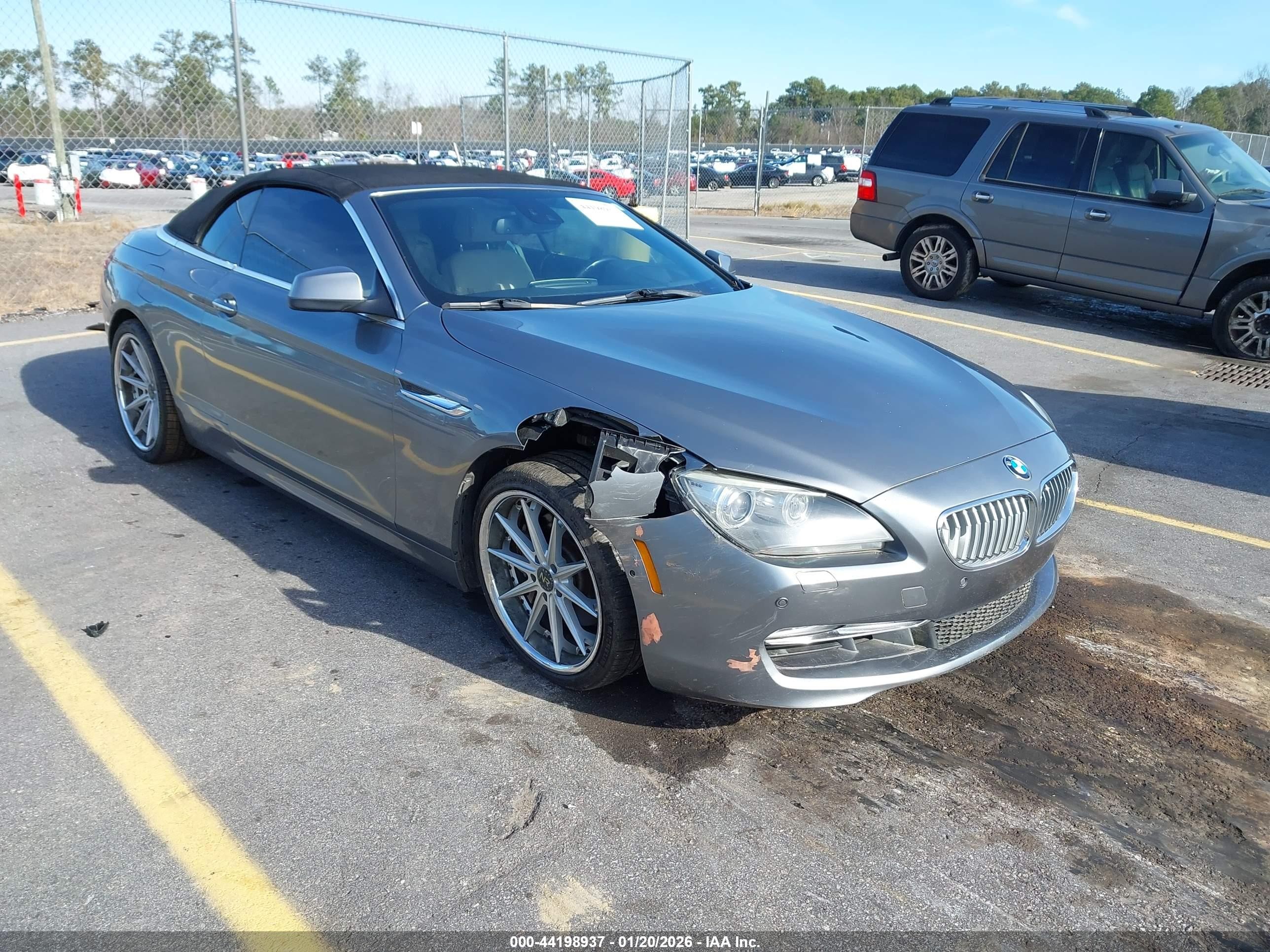 2012 Bmw 650i   Gray vin: WBALZ3C57CDL70108